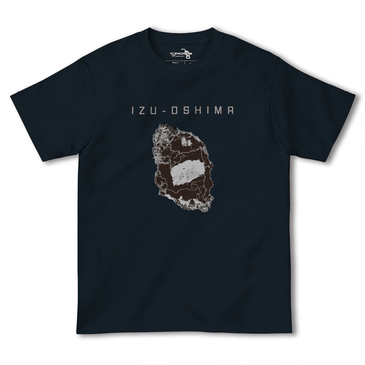 【伊豆大島(東京都)】地図柄ヘビーウェイトTシャツ