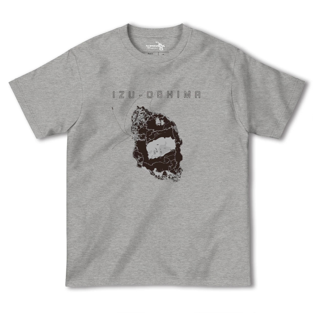 【伊豆大島(東京都)】地図柄ヘビーウェイトTシャツ