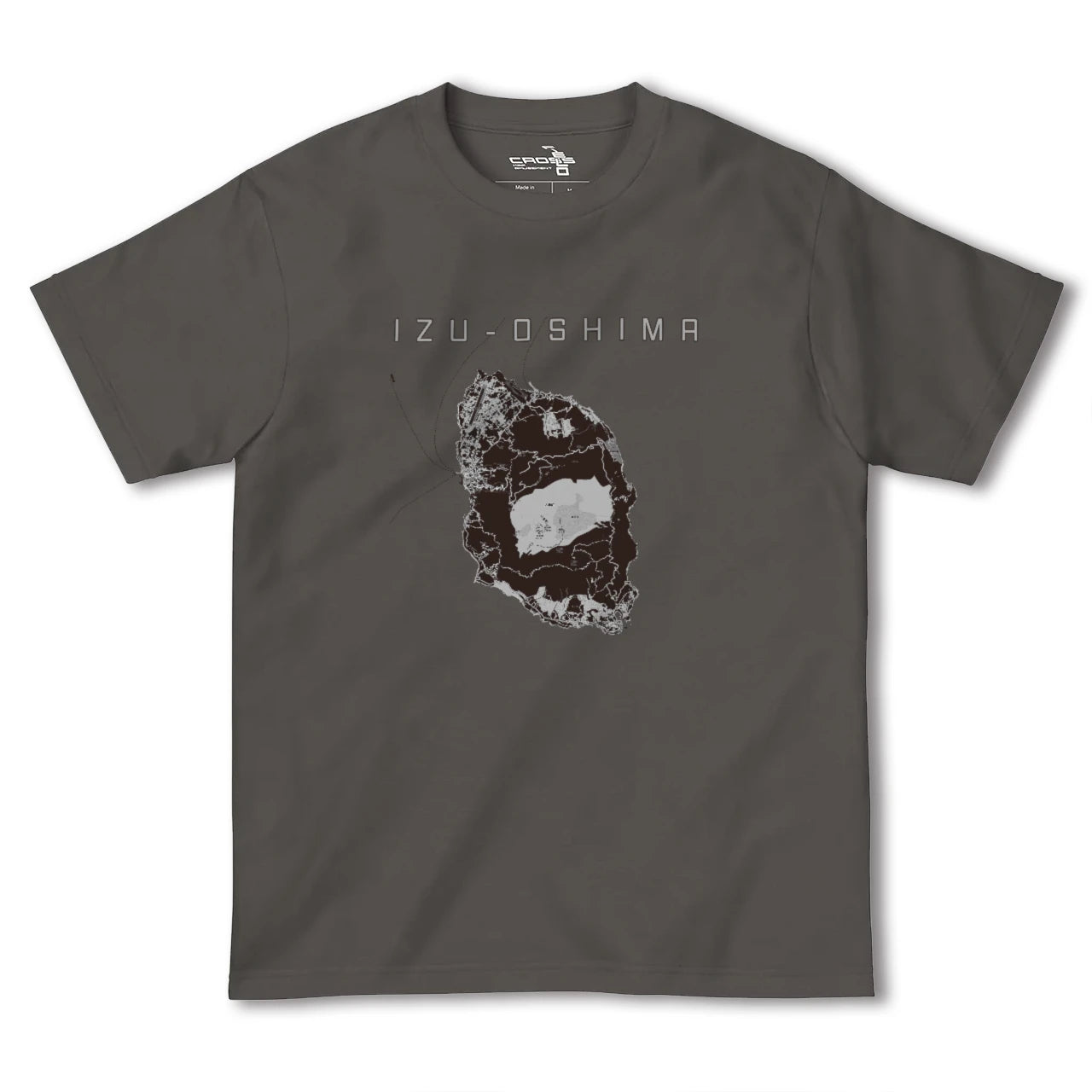 【伊豆大島(東京都)】地図柄ヘビーウェイトTシャツ