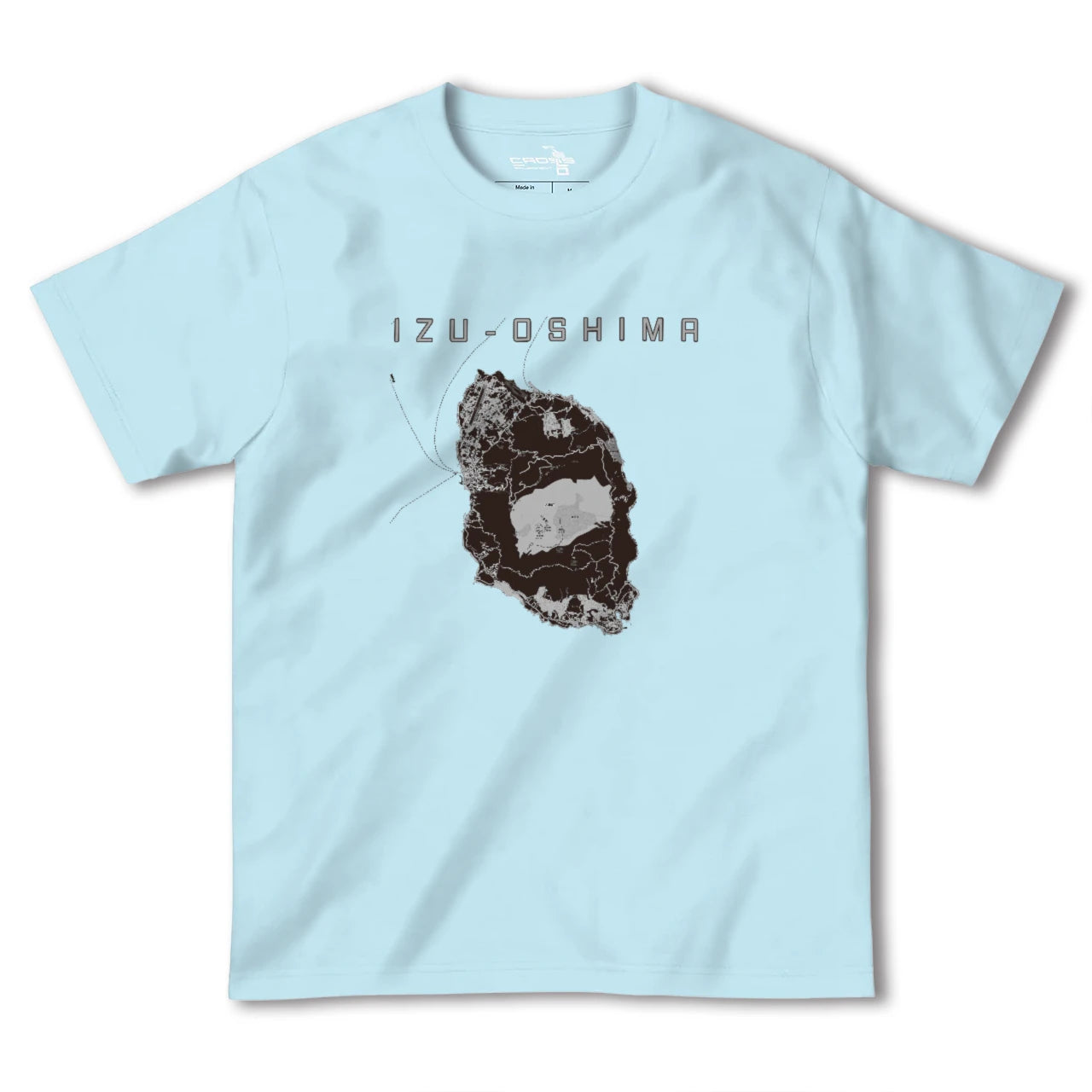 【伊豆大島(東京都)】地図柄ヘビーウェイトTシャツ