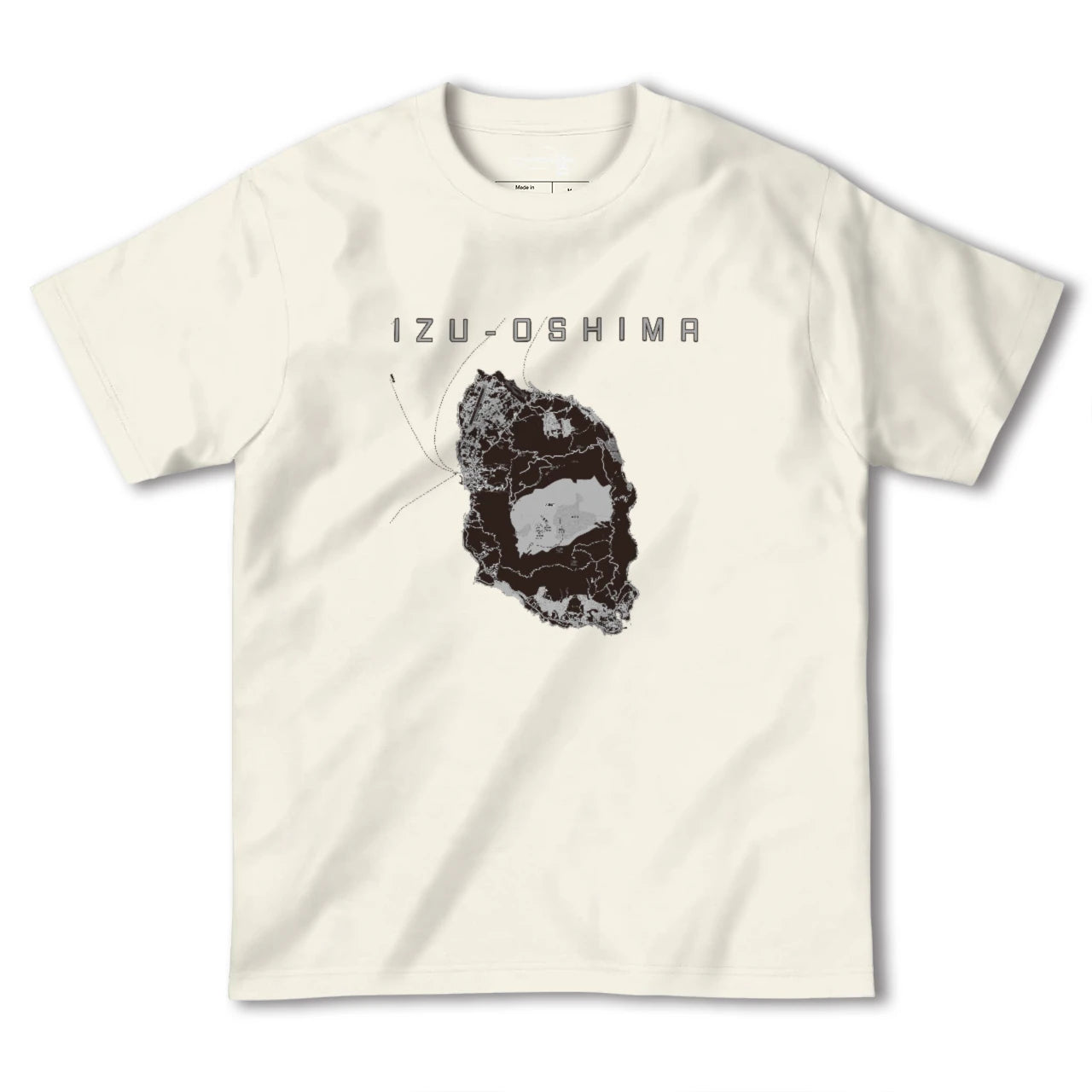 【伊豆大島(東京都)】地図柄ヘビーウェイトTシャツ