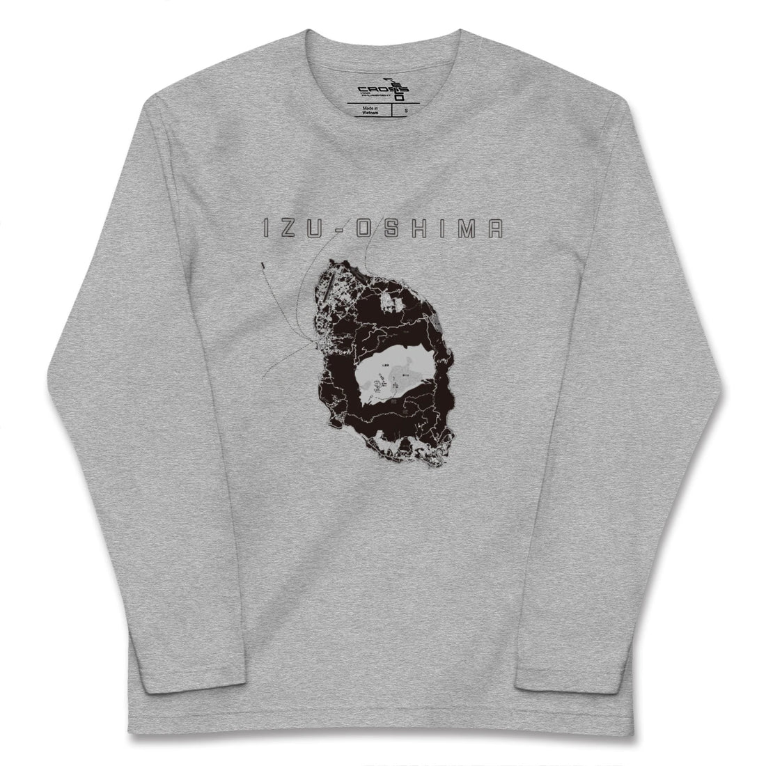 【伊豆大島(東京都)】地図柄ロングスリーブTシャツ