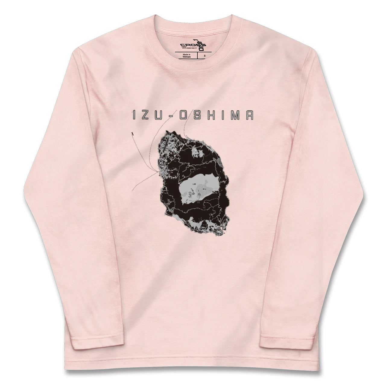 【伊豆大島(東京都)】地図柄ロングスリーブTシャツ