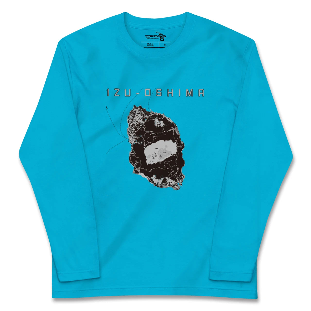 【伊豆大島(東京都)】地図柄ロングスリーブTシャツ