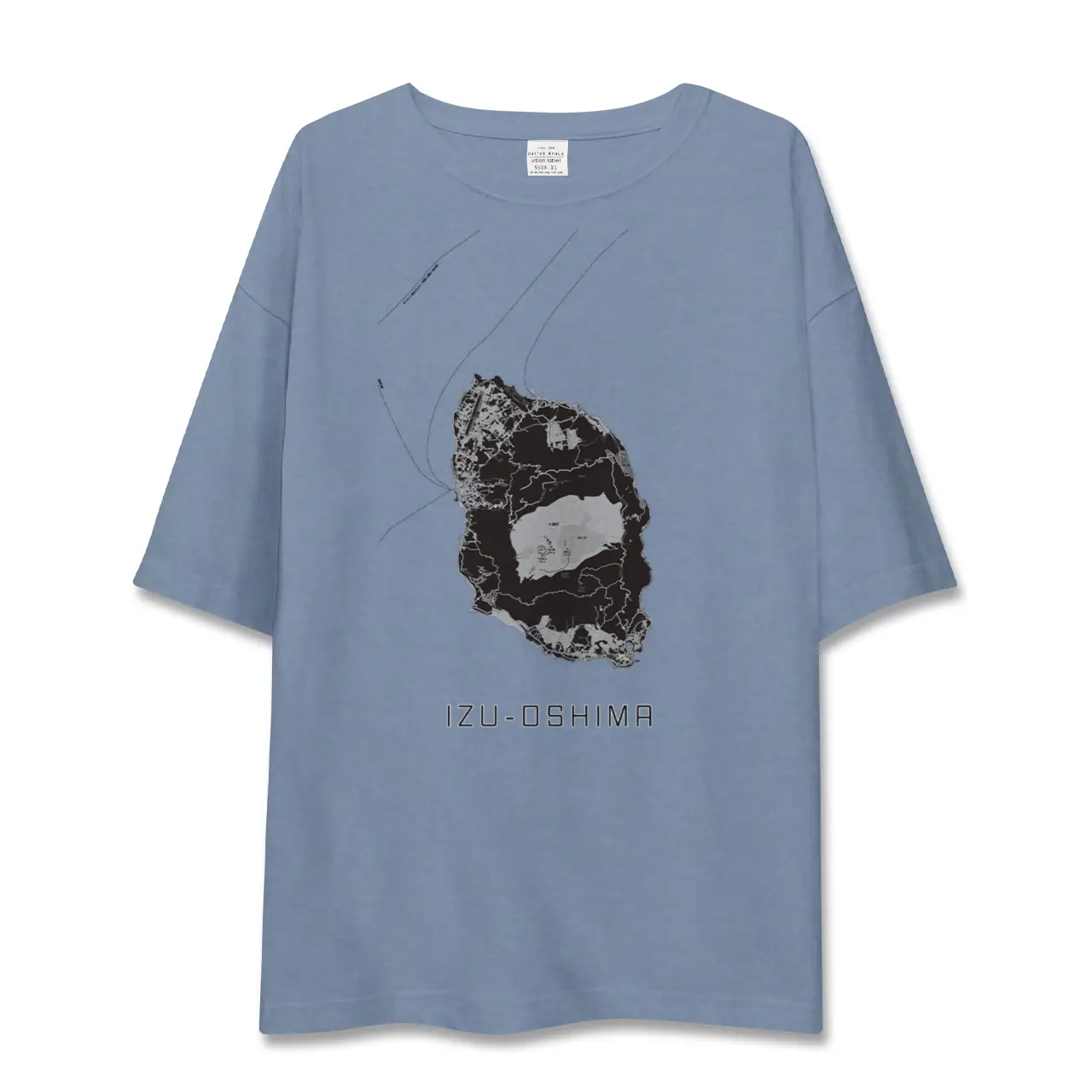 【伊豆大島(東京都)】地図柄ビッグシルエットTシャツ