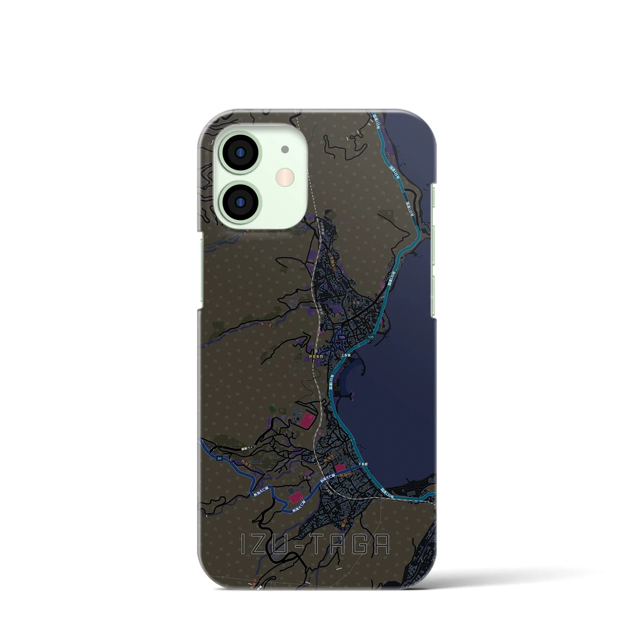 【伊豆多賀(静岡県)】地図柄iPhoneケース(バックカバータイプ)