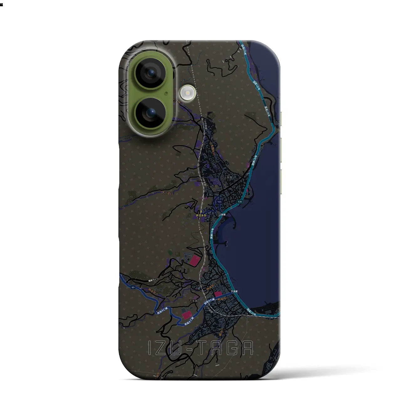 【伊豆多賀(静岡県)】地図柄iPhoneケース(バックカバータイプ)