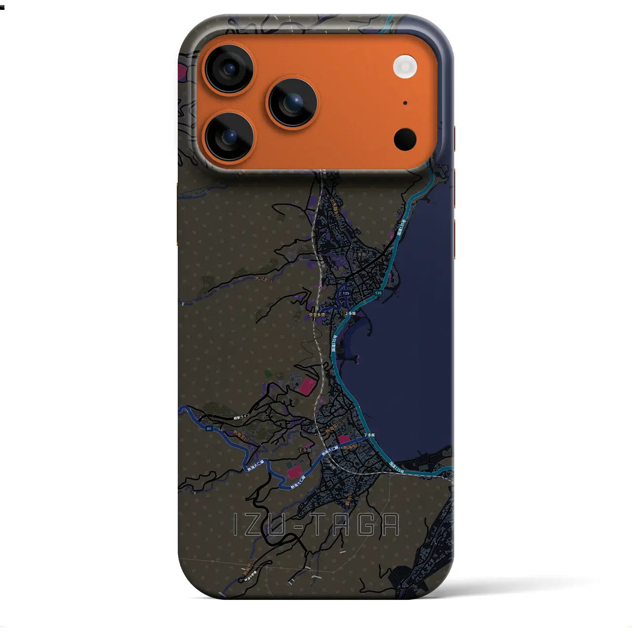 【伊豆多賀(静岡県)】地図柄iPhoneケース(バックカバータイプ)