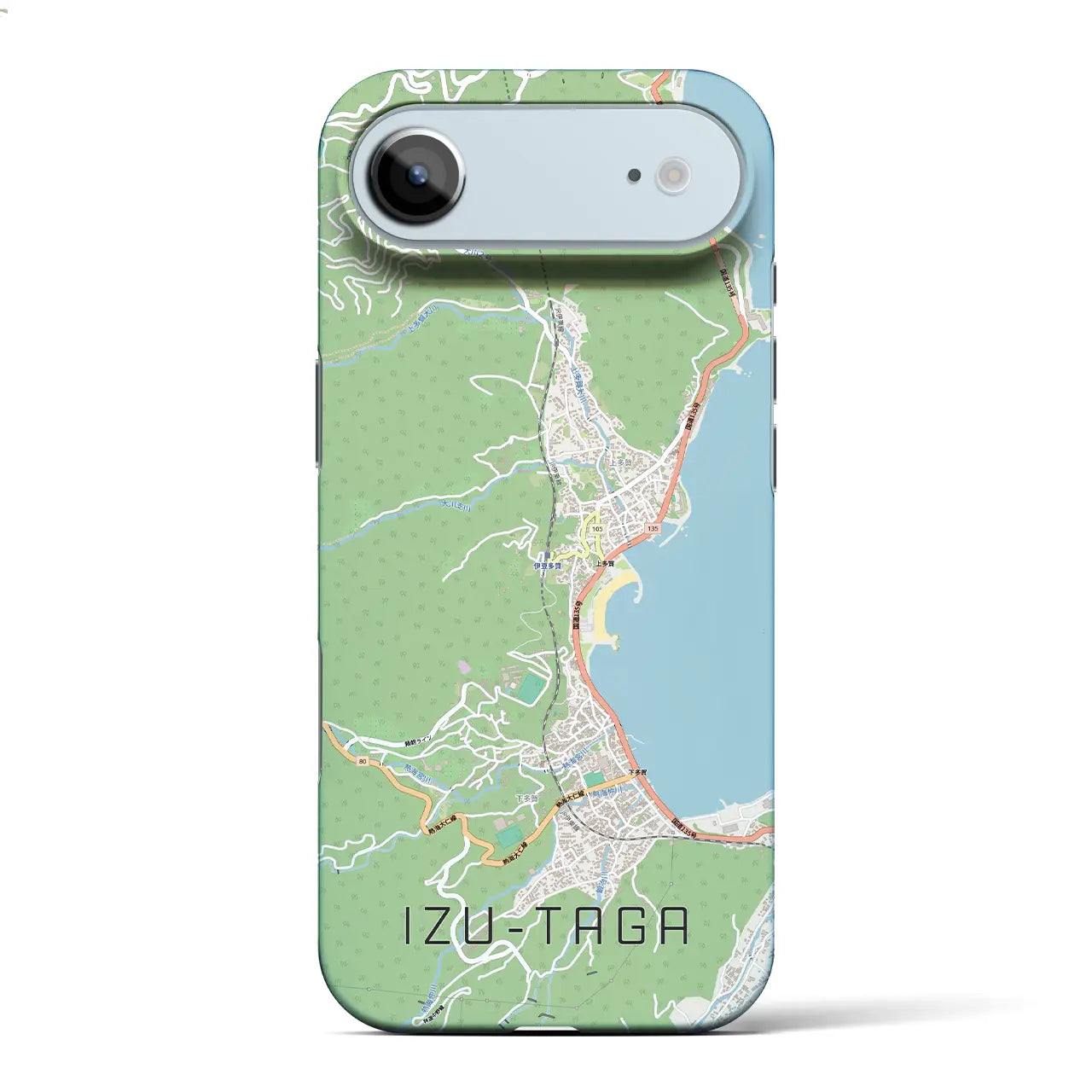 【伊豆多賀(静岡県)】地図柄iPhoneケース(バックカバータイプ)