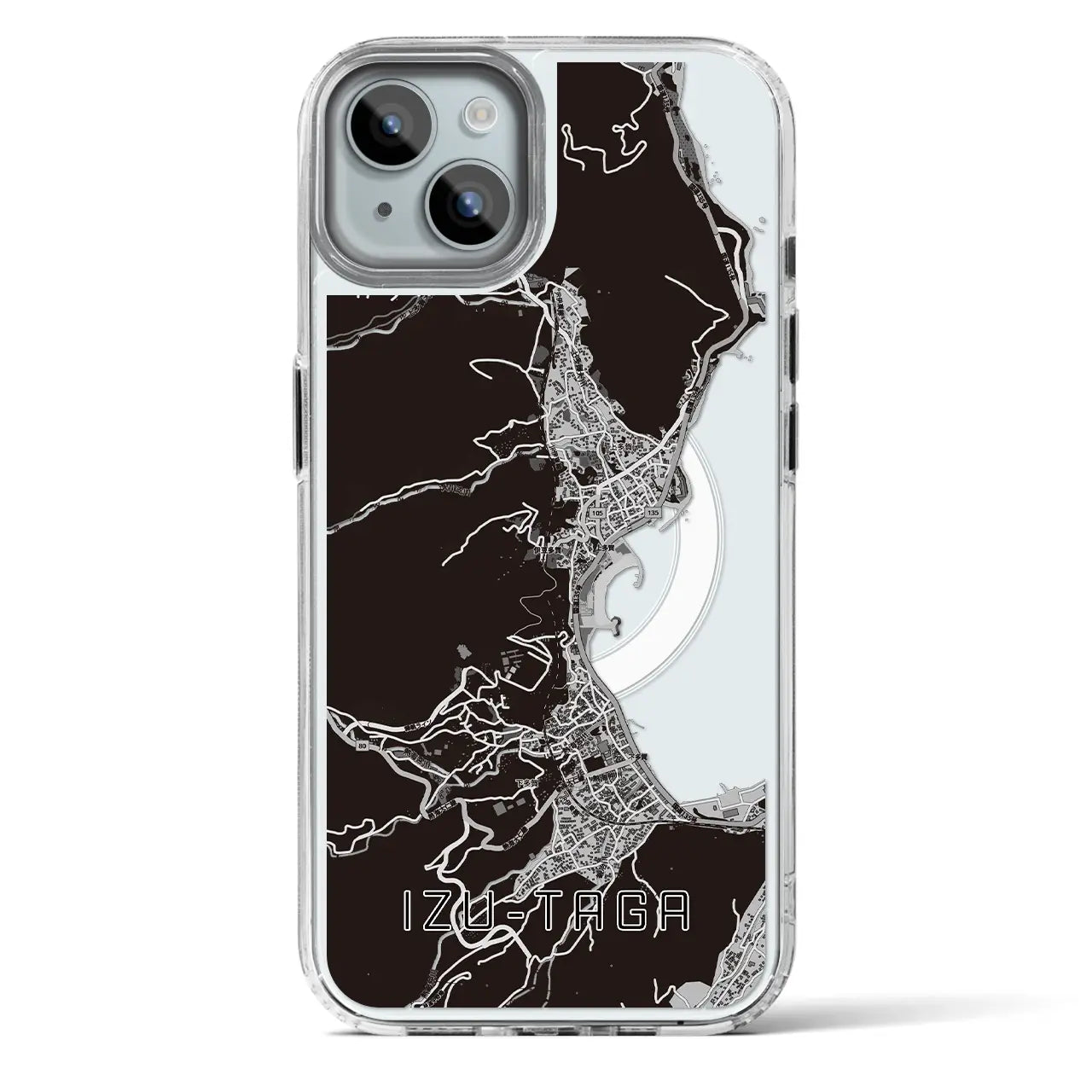 【伊豆多賀(静岡県)】地図柄iPhoneケース(MagSafeタイプ)