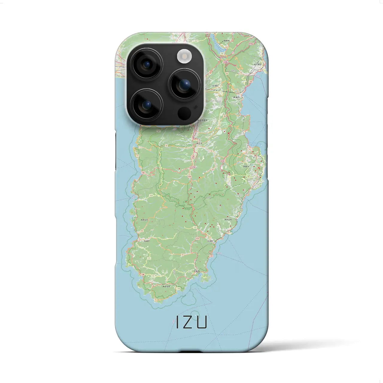 【伊豆2(静岡県)】地図柄iPhoneケース(バックカバータイプ)