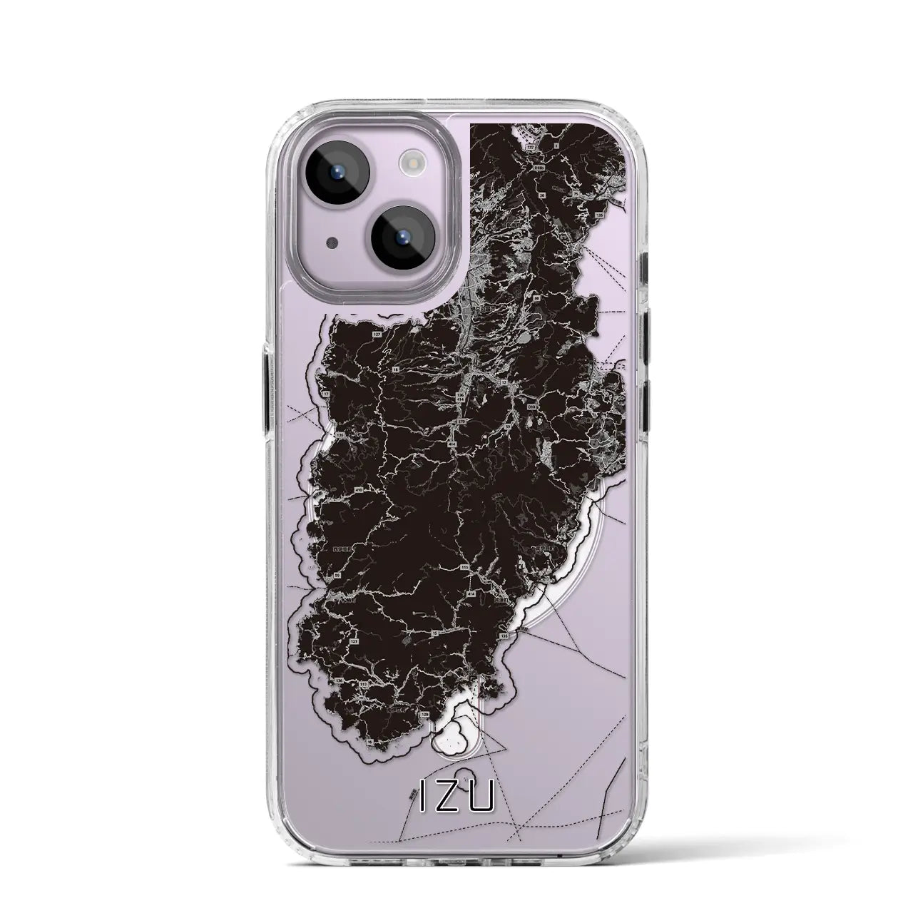 【伊豆2(静岡県)】地図柄iPhoneケース(MagSafeタイプ)