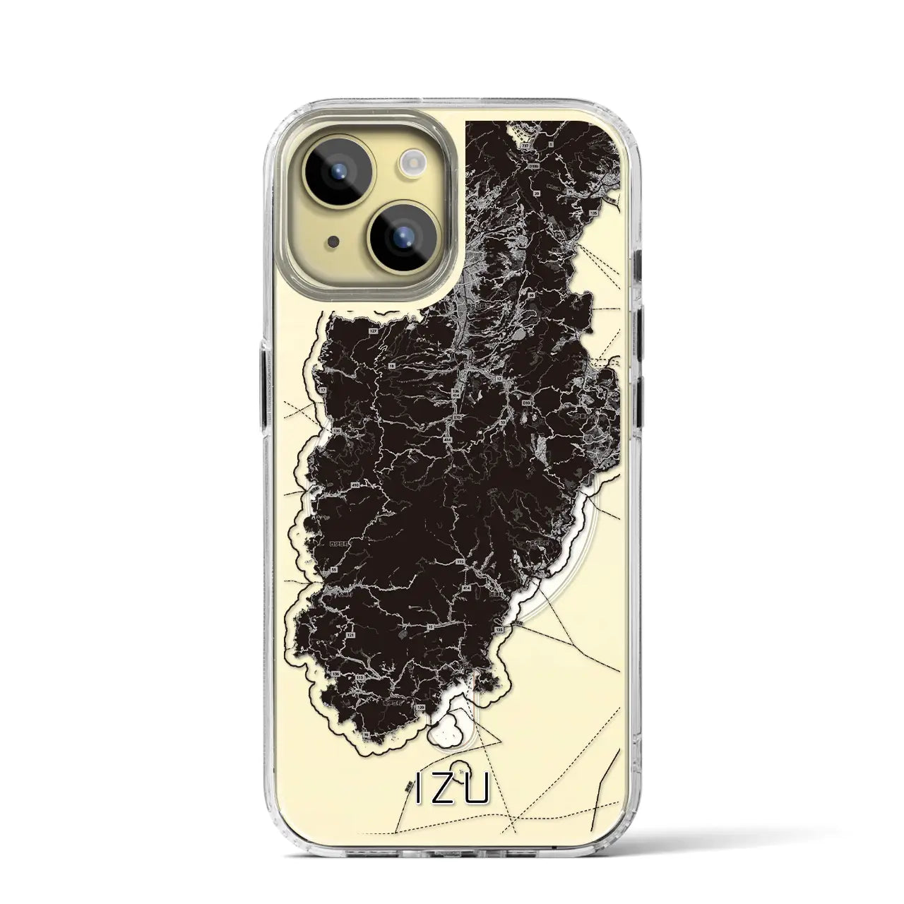 【伊豆2(静岡県)】地図柄iPhoneケース(MagSafeタイプ)