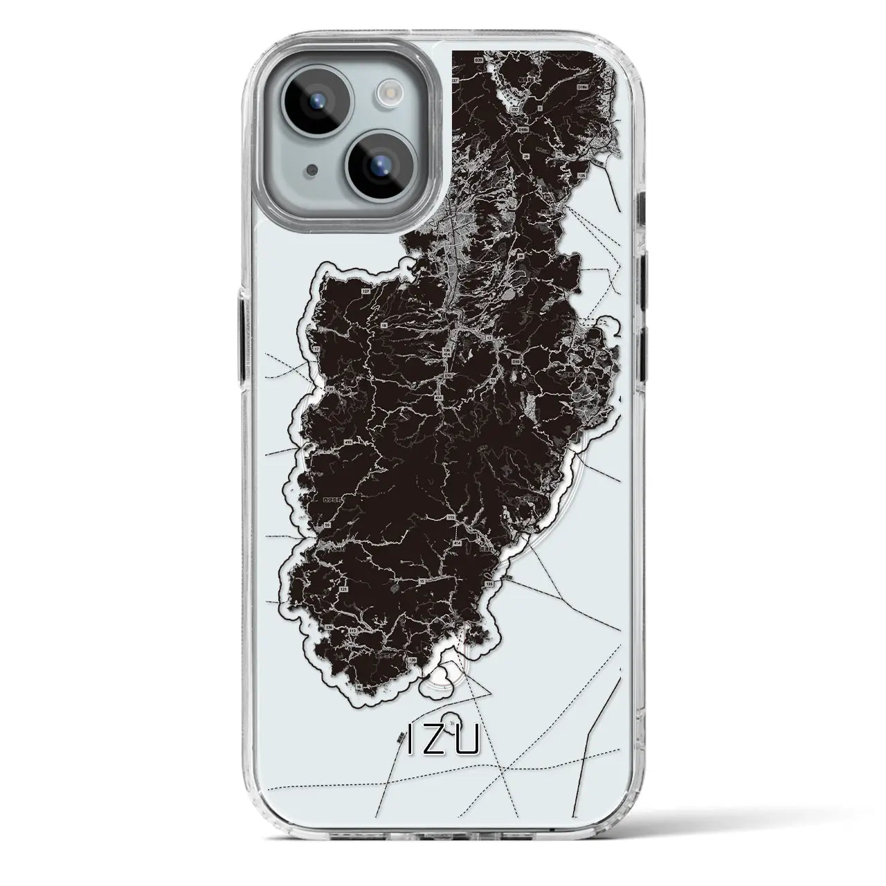 【伊豆2(静岡県)】地図柄iPhoneケース(MagSafeタイプ)