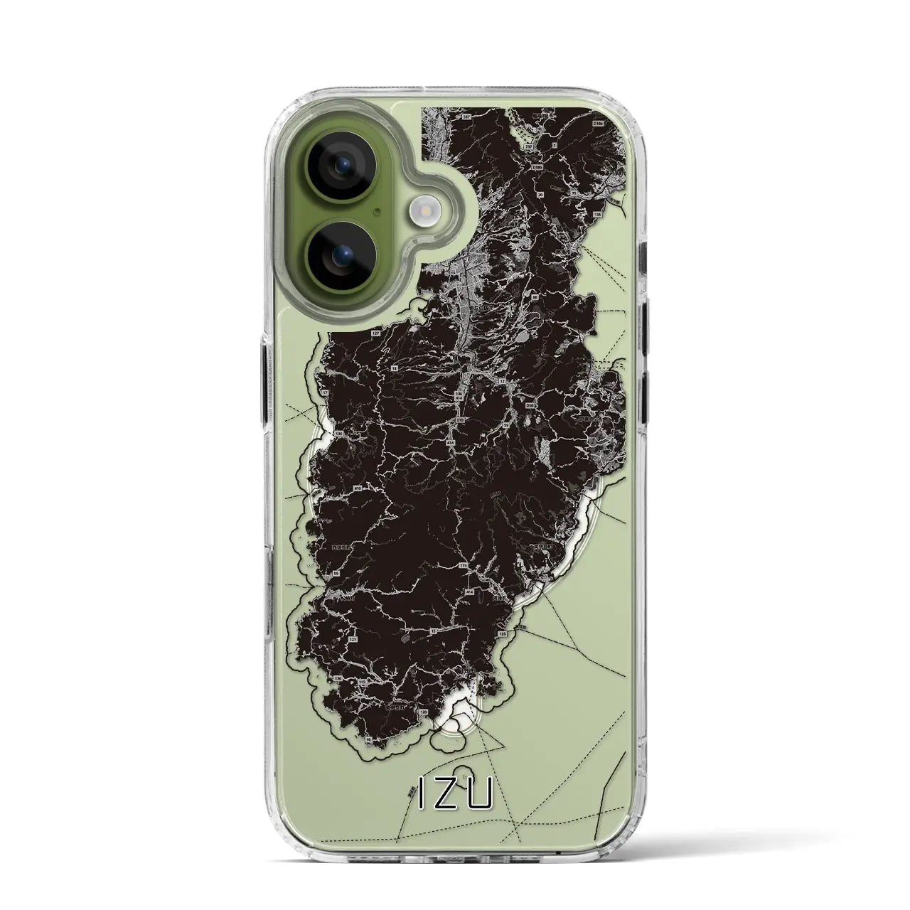 【伊豆2(静岡県)】地図柄iPhoneケース(MagSafeタイプ)