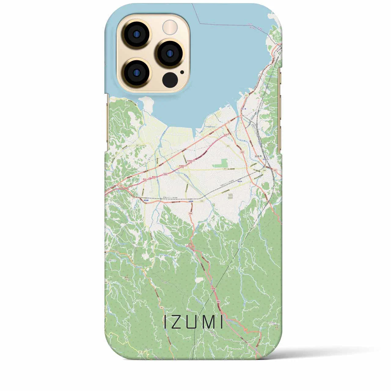 【出水(鹿児島県)】地図柄iPhoneケース(バックカバータイプ)