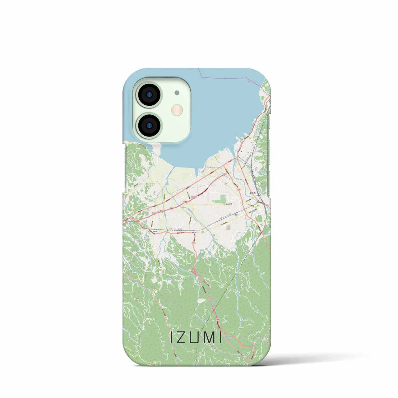 【出水(鹿児島県)】地図柄iPhoneケース(バックカバータイプ)