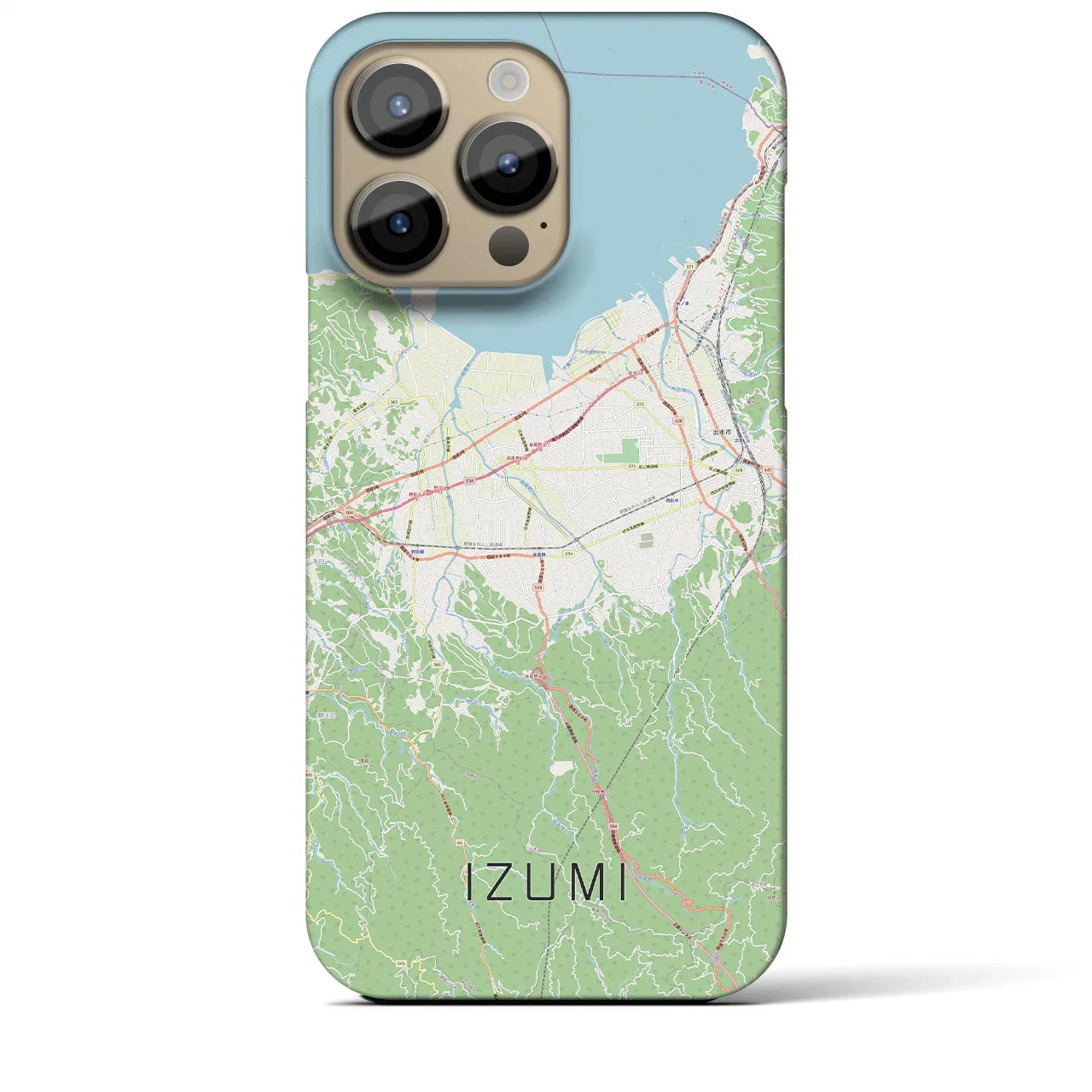 【出水(鹿児島県)】地図柄iPhoneケース(バックカバータイプ)
