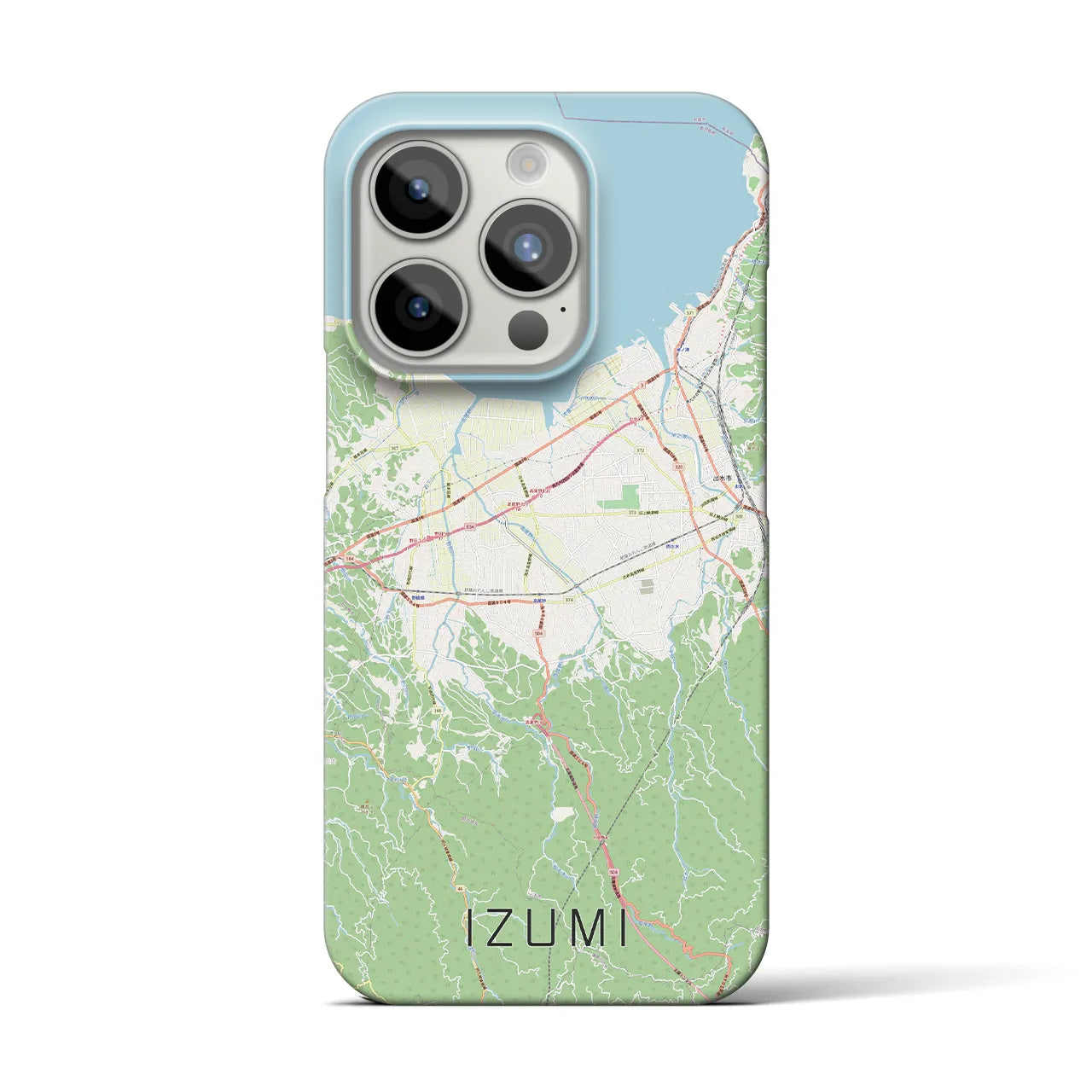 【出水(鹿児島県)】地図柄iPhoneケース(バックカバータイプ)