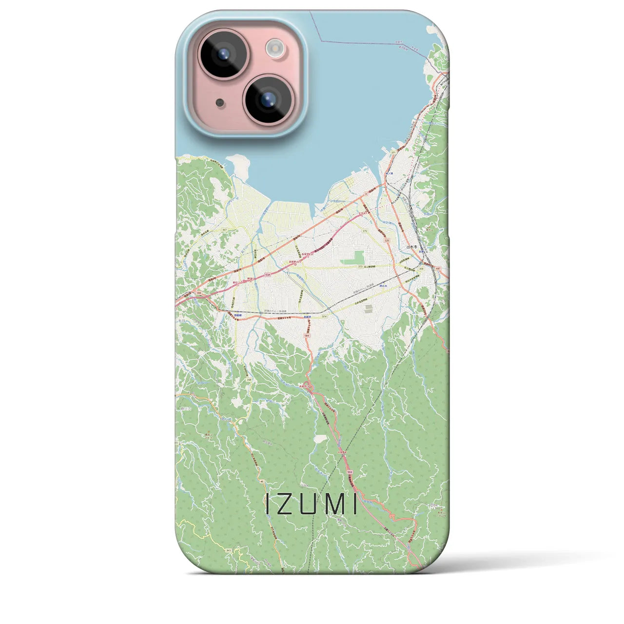 【出水(鹿児島県)】地図柄iPhoneケース(バックカバータイプ)