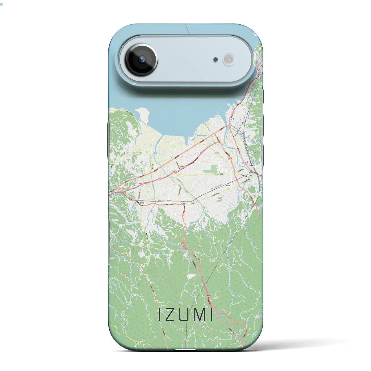 【出水(鹿児島県)】地図柄iPhoneケース(バックカバータイプ)