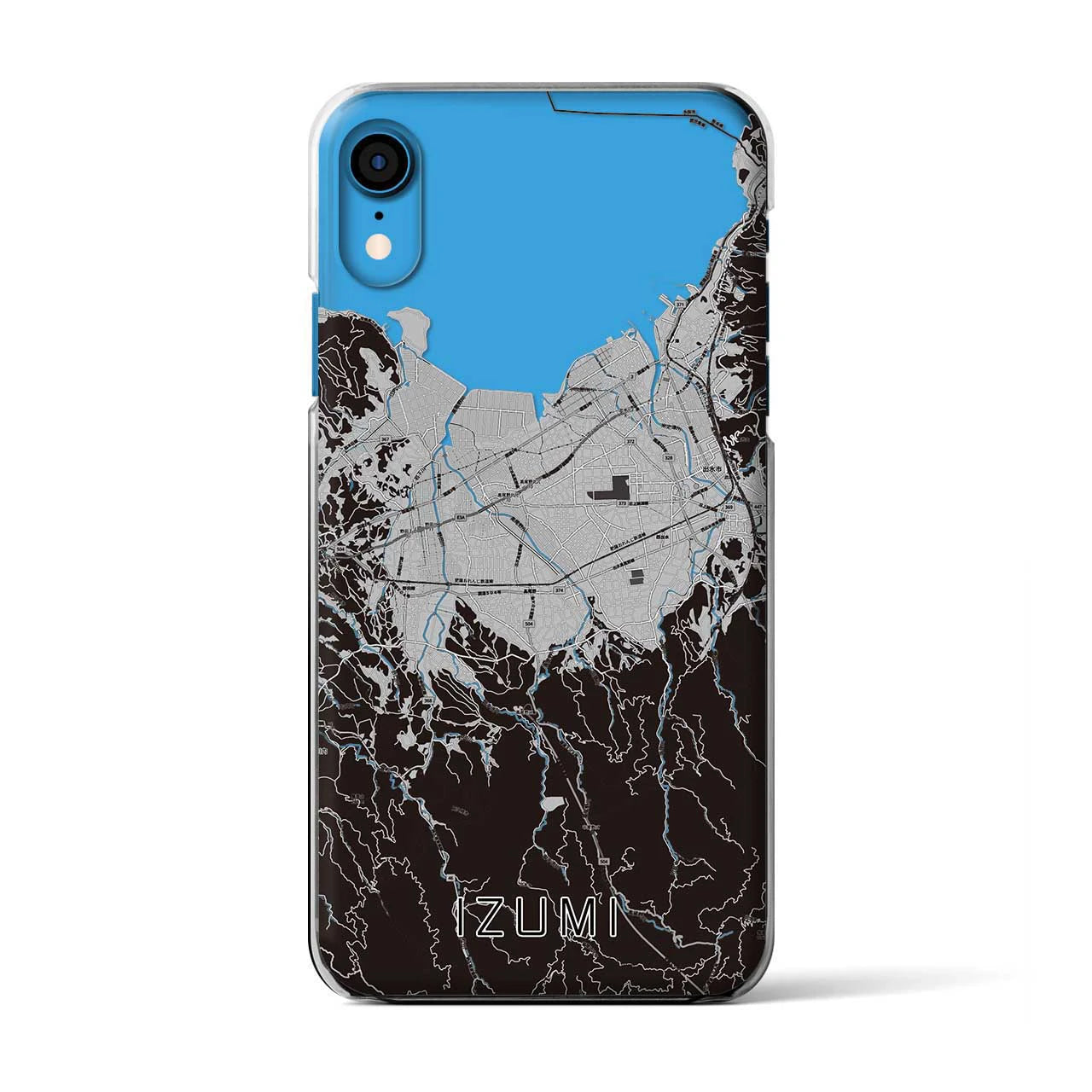 【出水(鹿児島県)】地図柄iPhoneケース(クリアタイプ)