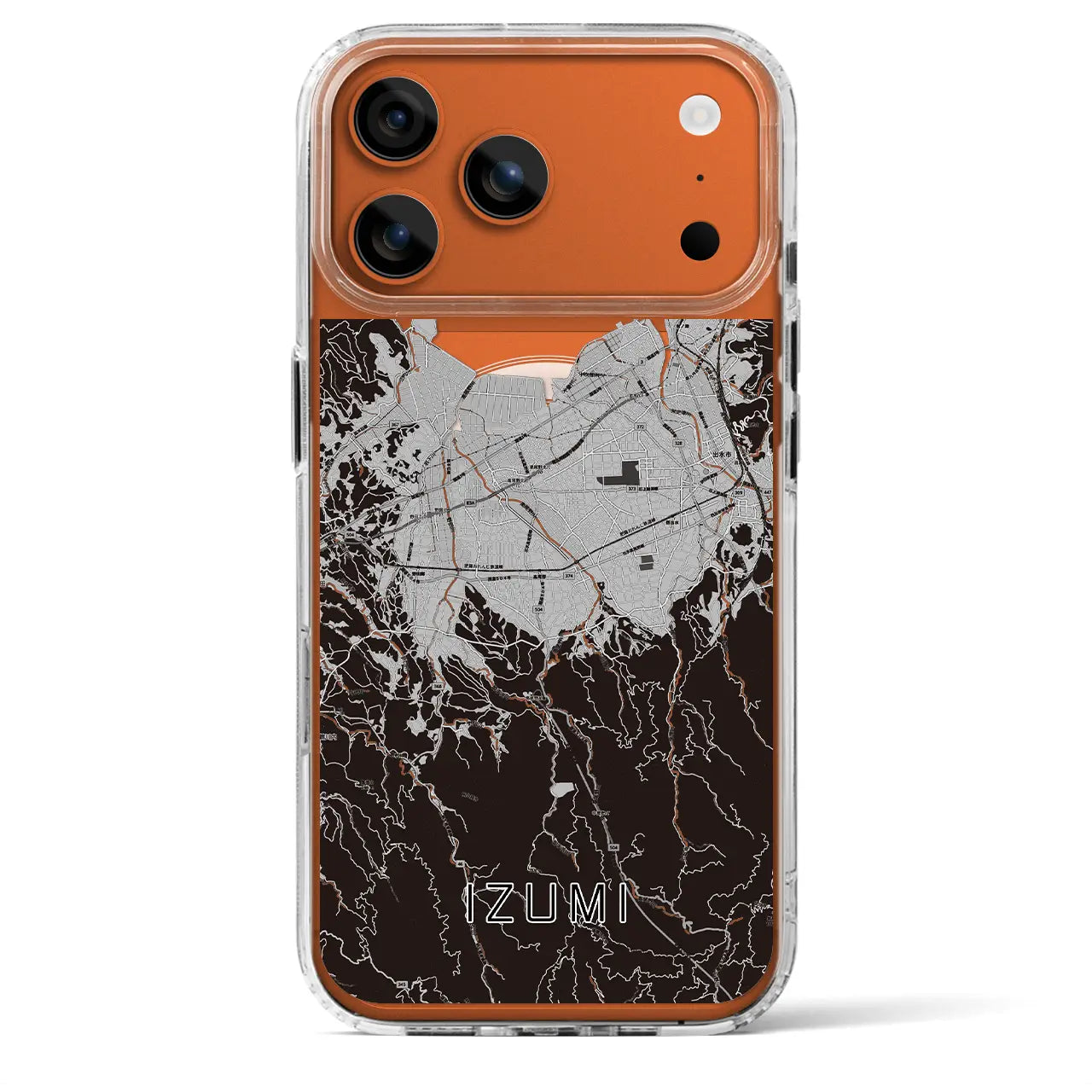 【出水(鹿児島県)】地図柄iPhoneケース(MagSafeタイプ)