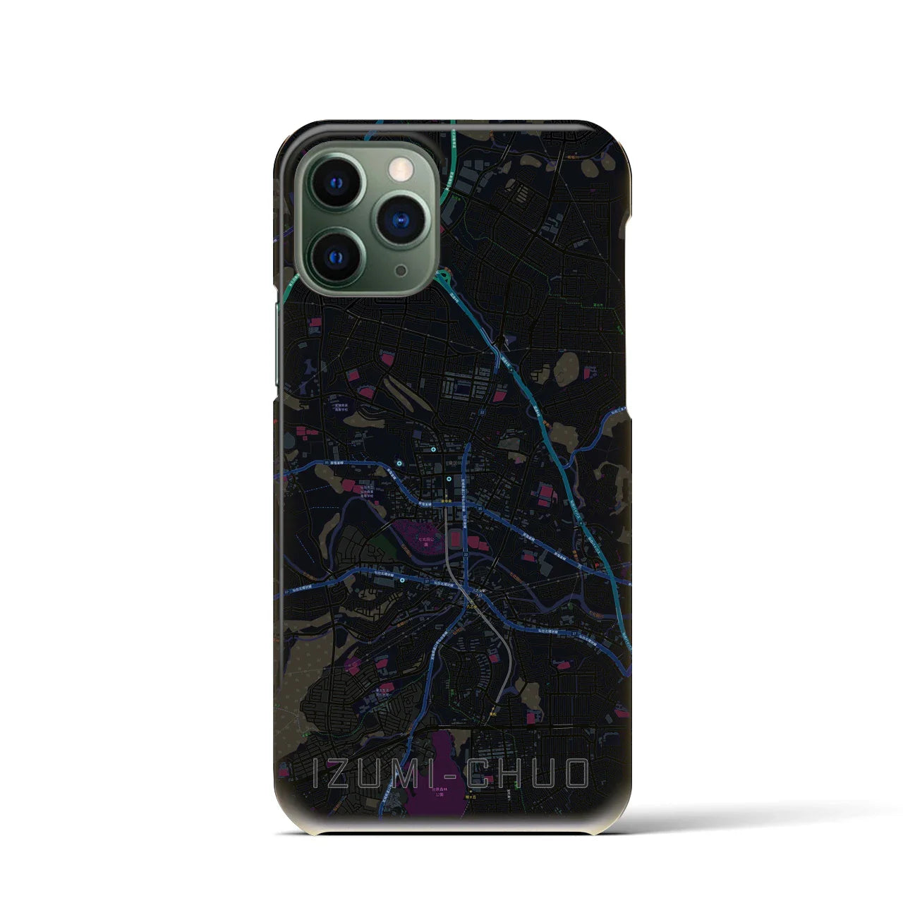 【泉中央(宮城県)】地図柄iPhoneケース(バックカバータイプ)