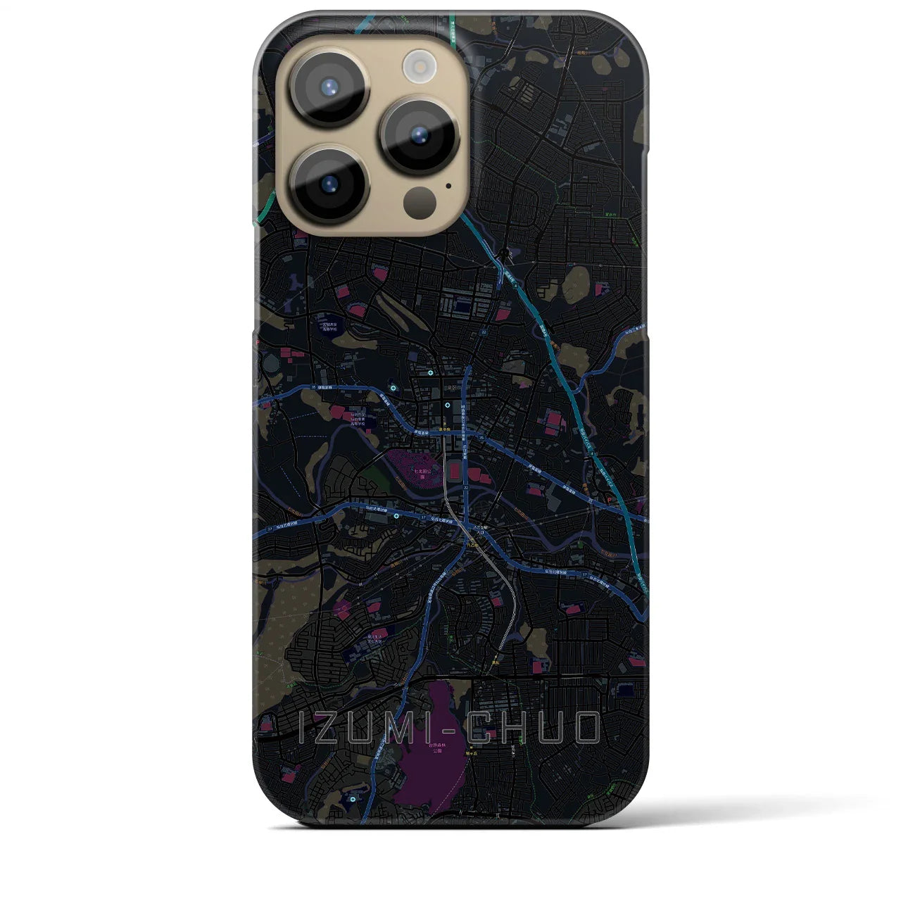 【泉中央(宮城県)】地図柄iPhoneケース(バックカバータイプ)