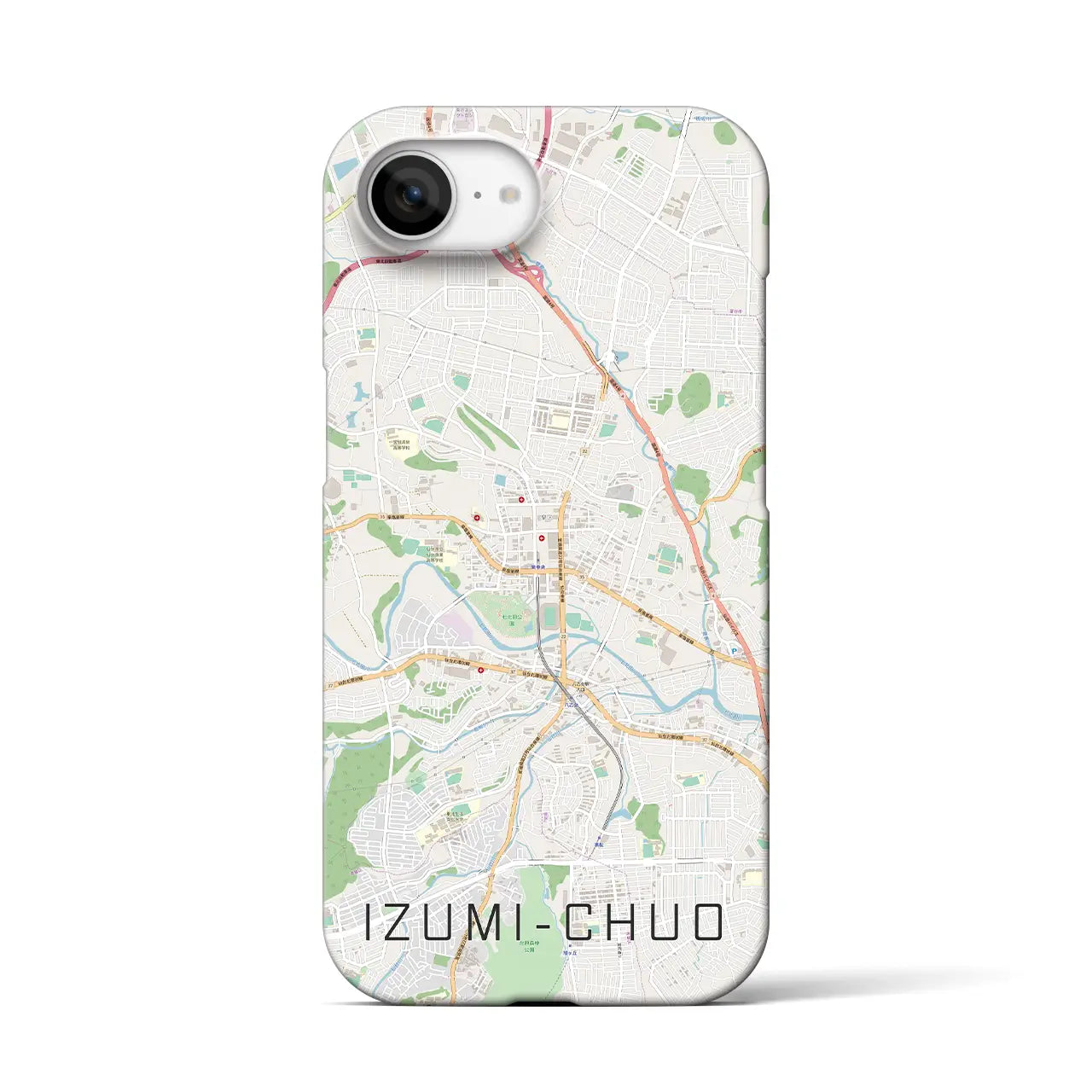 【泉中央(宮城県)】地図柄iPhoneケース(バックカバータイプ)