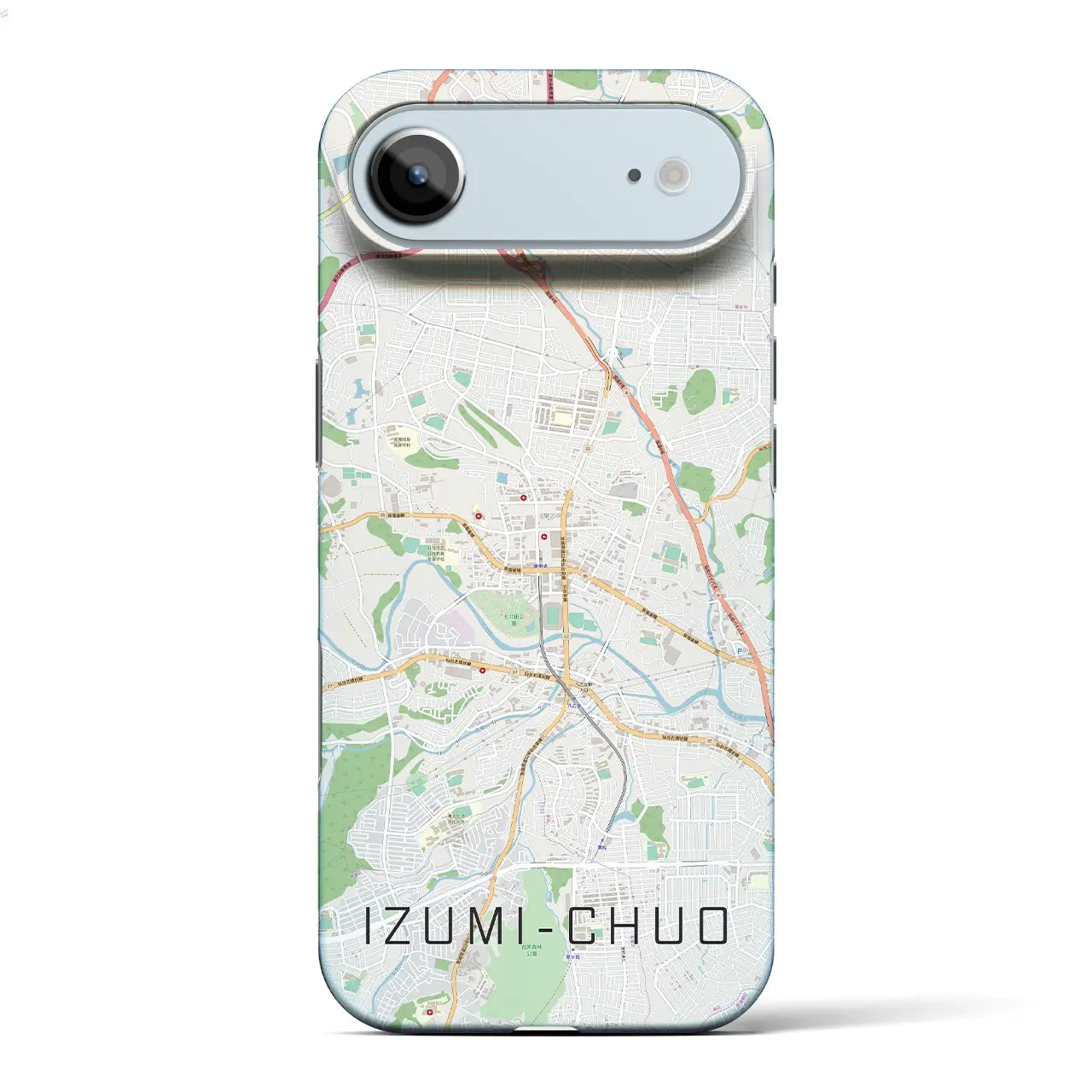 【泉中央(宮城県)】地図柄iPhoneケース(バックカバータイプ)