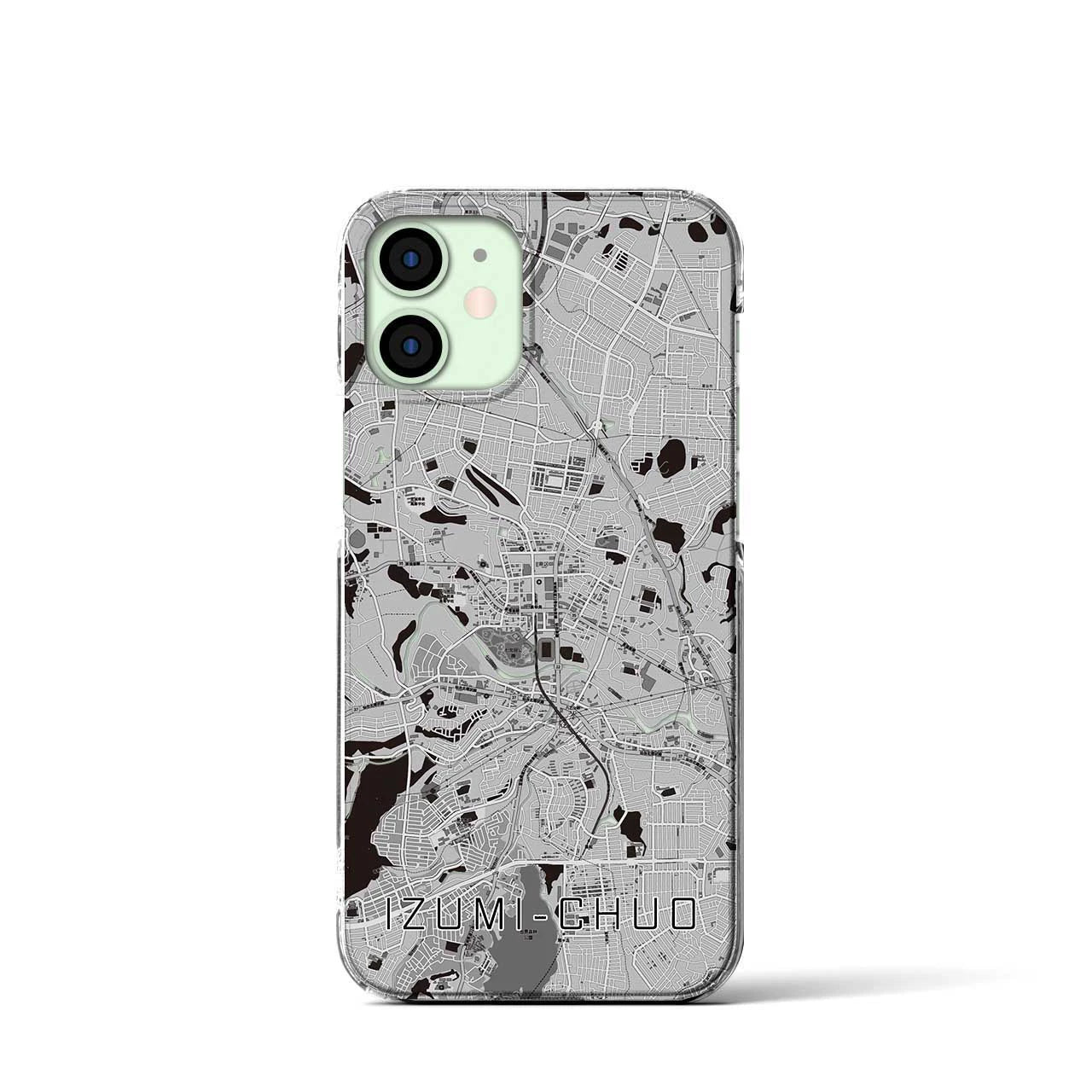 【泉中央(宮城県)】地図柄iPhoneケース(クリアタイプ)