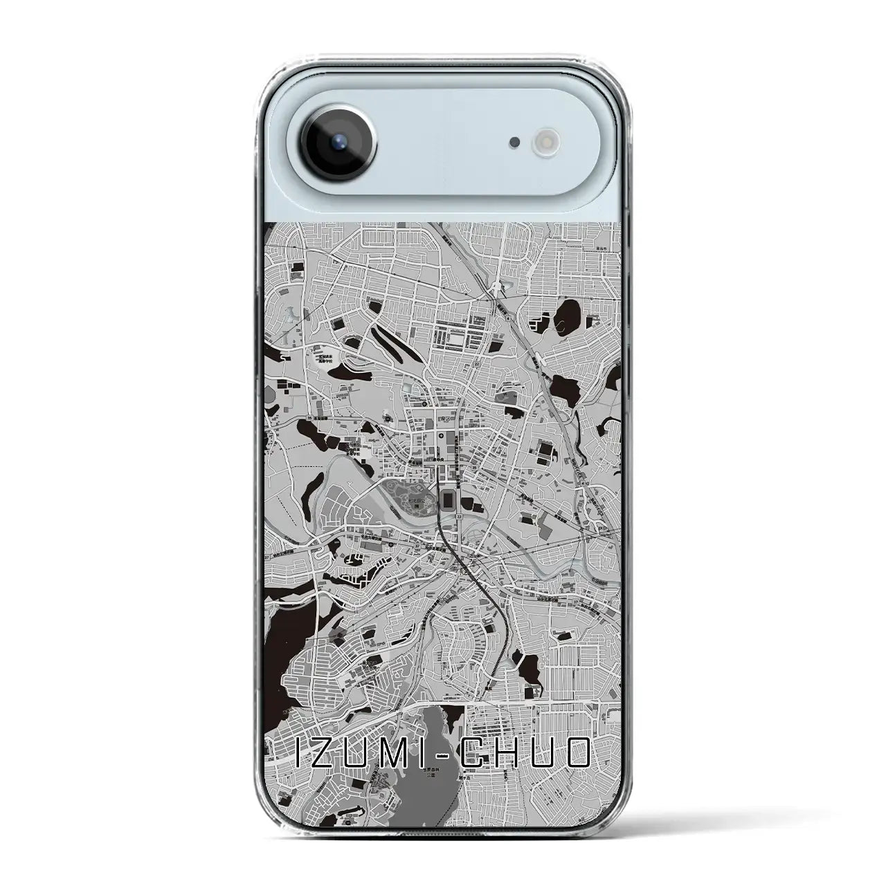 【泉中央(宮城県)】地図柄iPhoneケース(クリアタイプ)