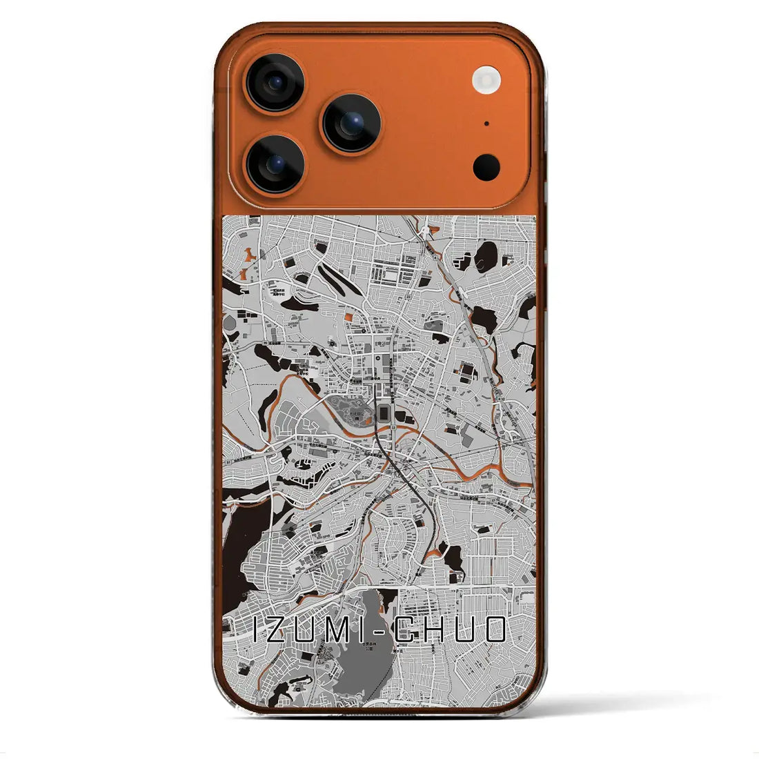 【泉中央(宮城県)】地図柄iPhoneケース(クリアタイプ)