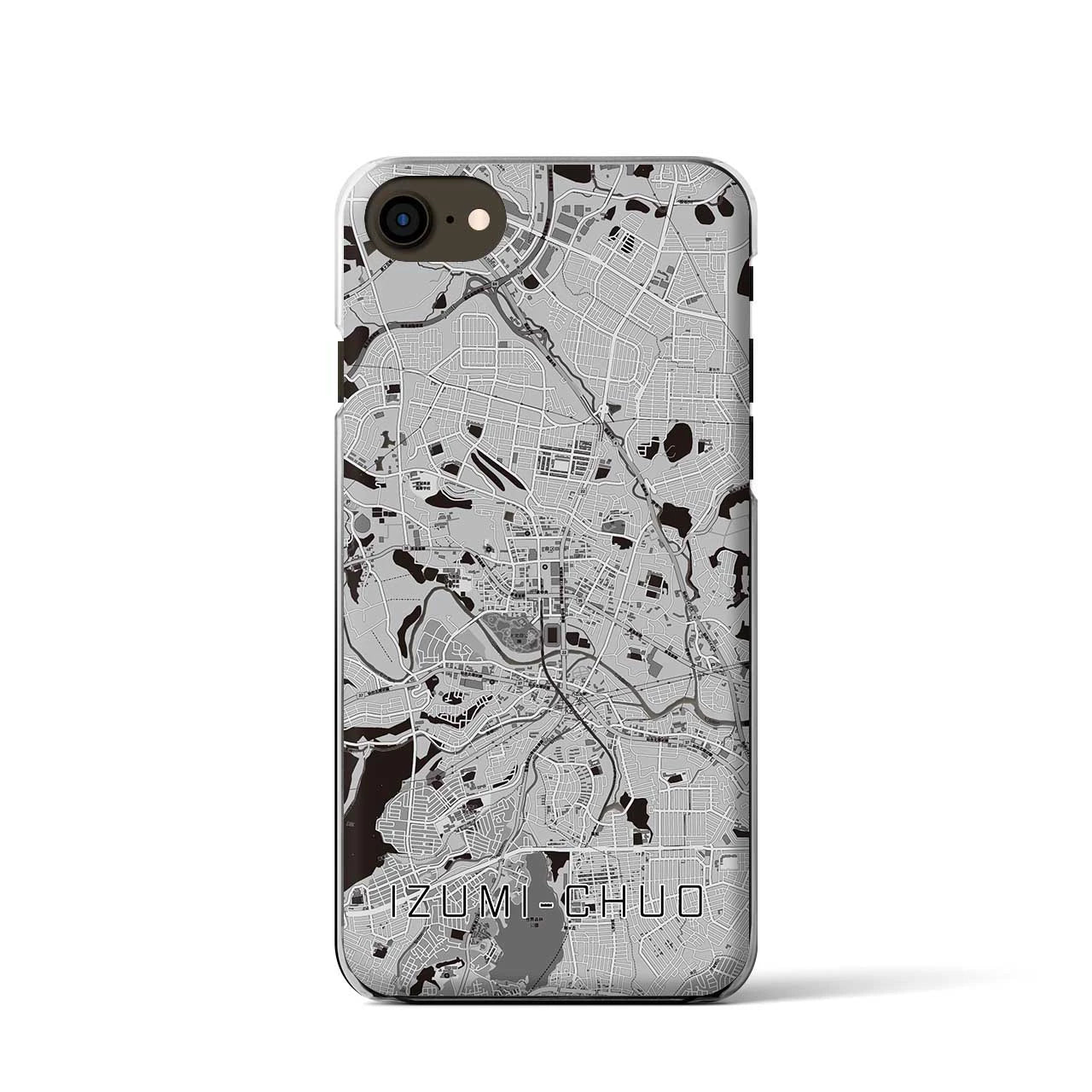 【泉中央(宮城県)】地図柄iPhoneケース(クリアタイプ)