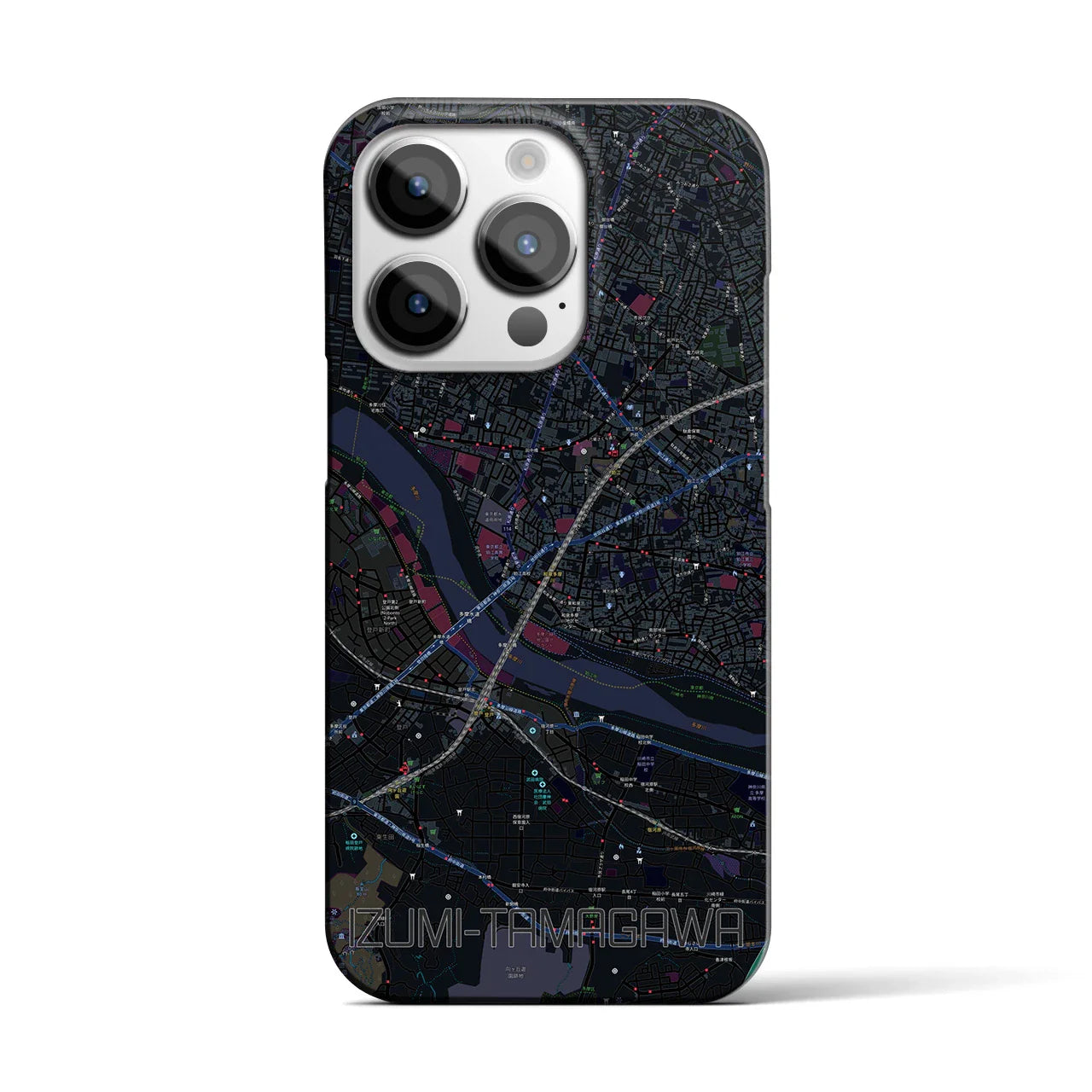 【和泉多摩川(東京都)】地図柄iPhoneケース(バックカバータイプ)