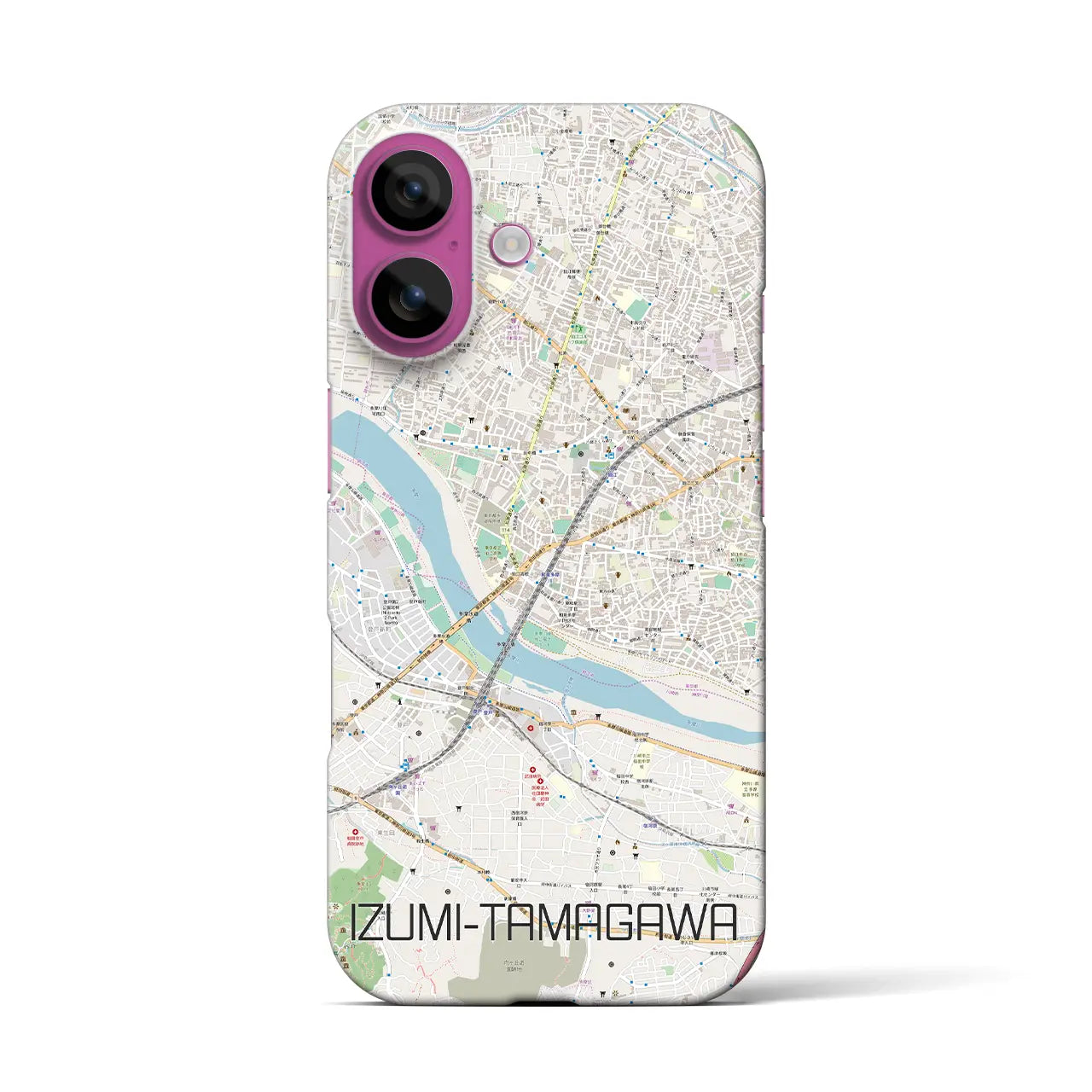 【和泉多摩川(東京都)】地図柄iPhoneケース(バックカバータイプ)