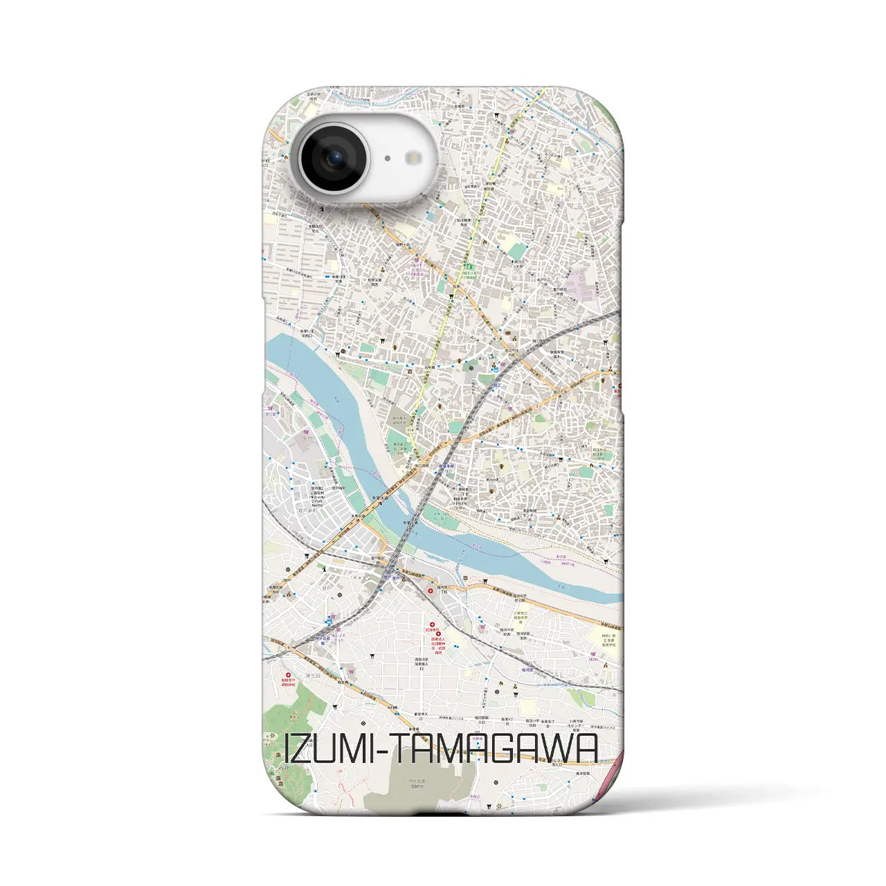 【和泉多摩川(東京都)】地図柄iPhoneケース(バックカバータイプ)