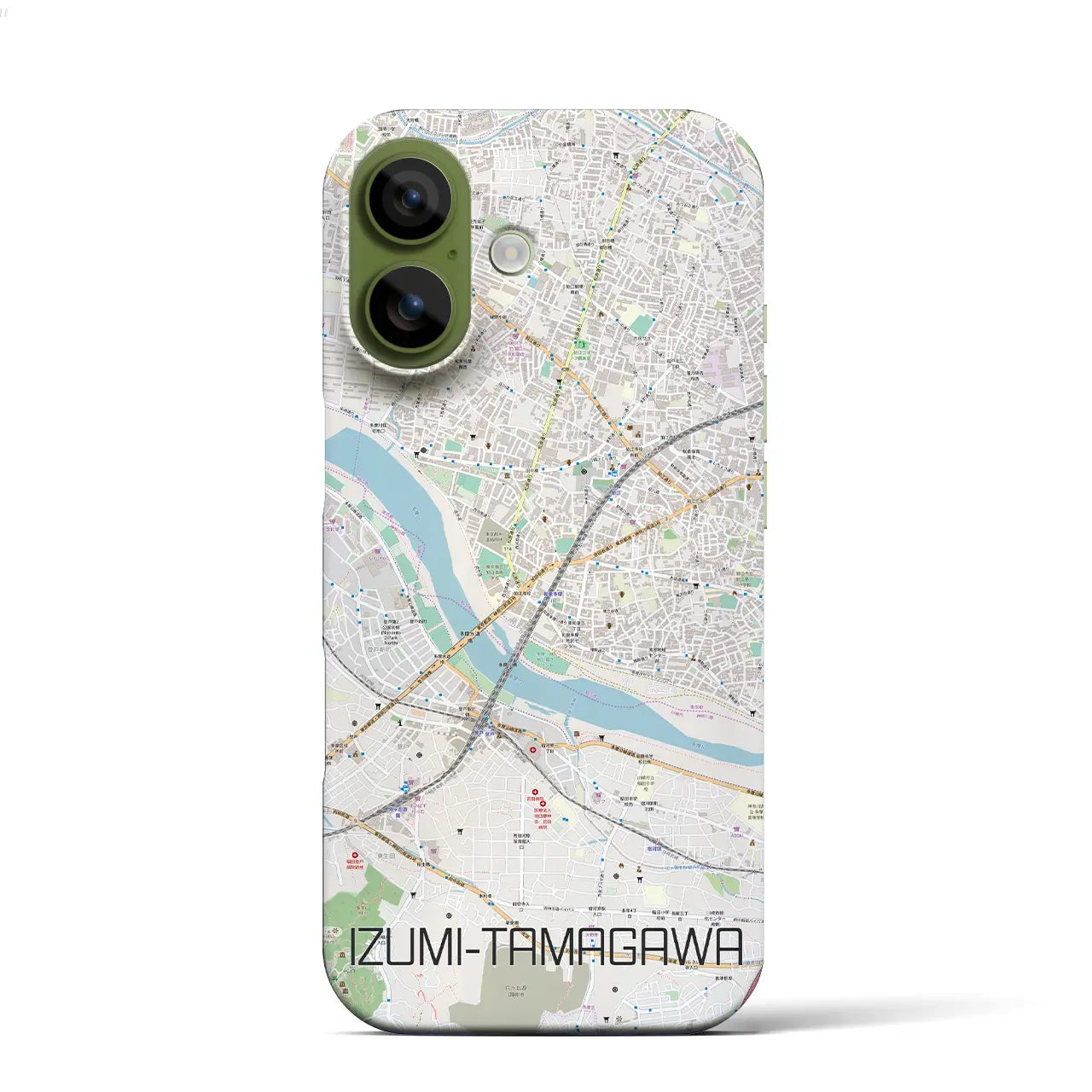 【和泉多摩川(東京都)】地図柄iPhoneケース(バックカバータイプ)