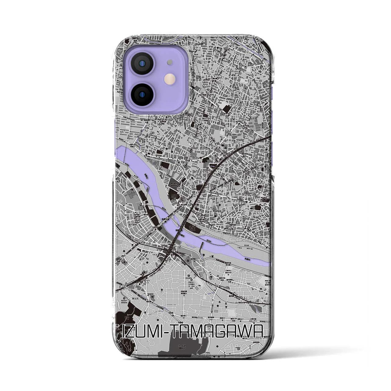 【和泉多摩川(東京都)】地図柄iPhoneケース(クリアタイプ)