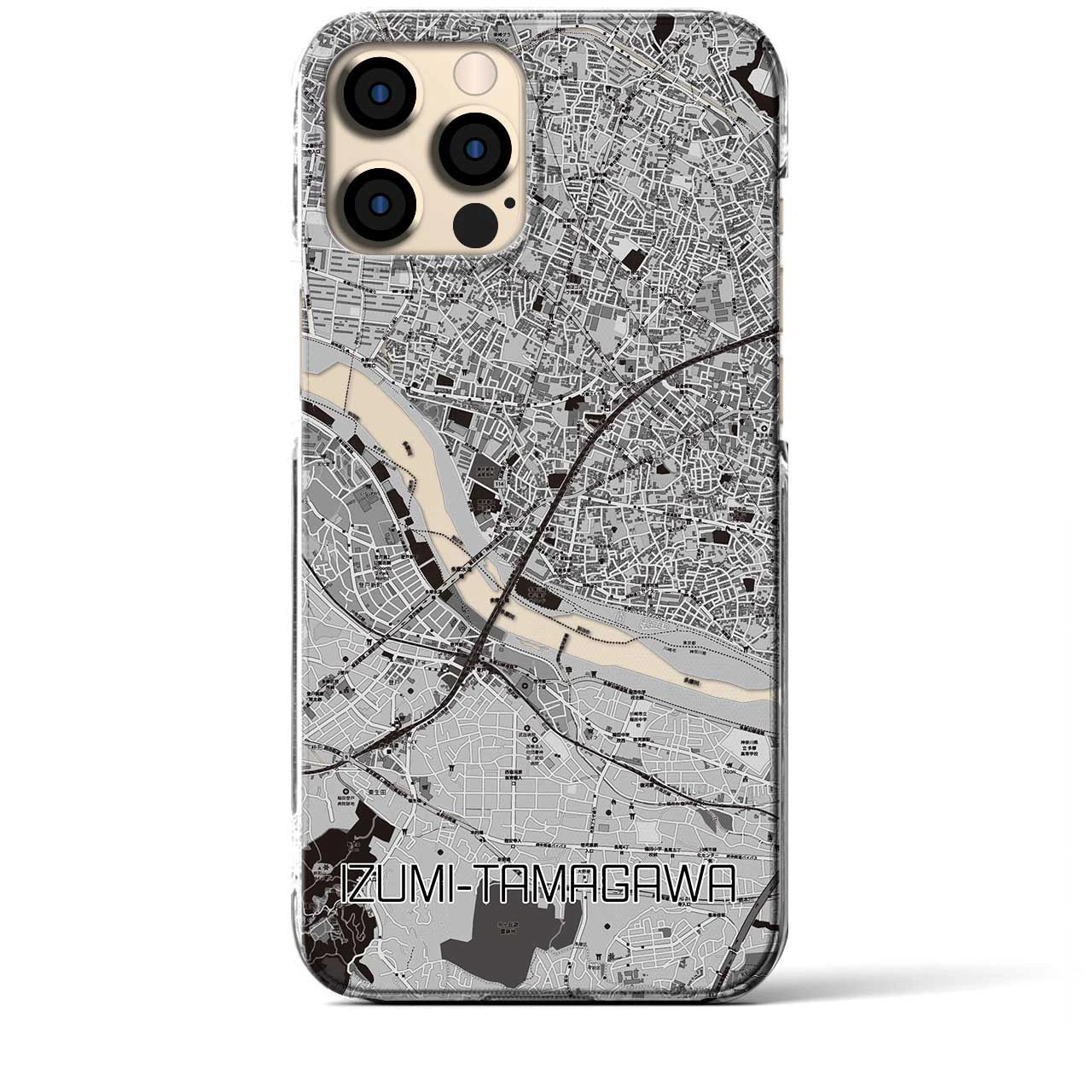 【和泉多摩川(東京都)】地図柄iPhoneケース(クリアタイプ)
