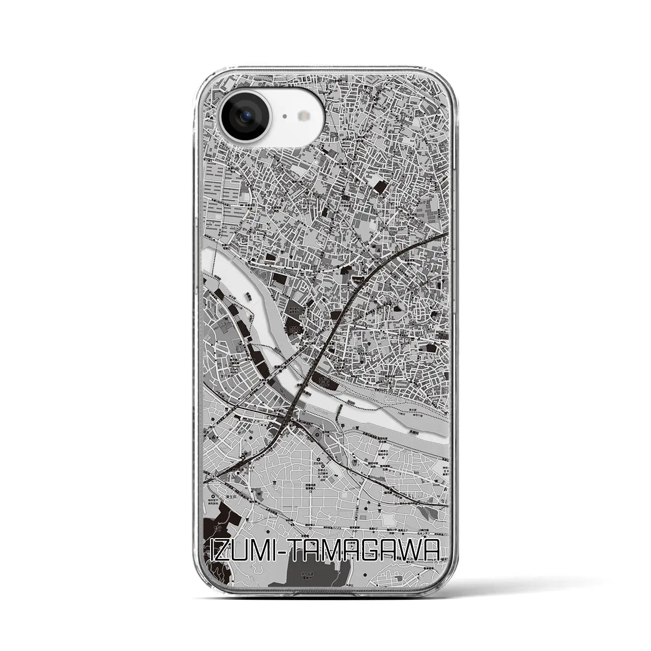 【和泉多摩川(東京都)】地図柄iPhoneケース(クリアタイプ)