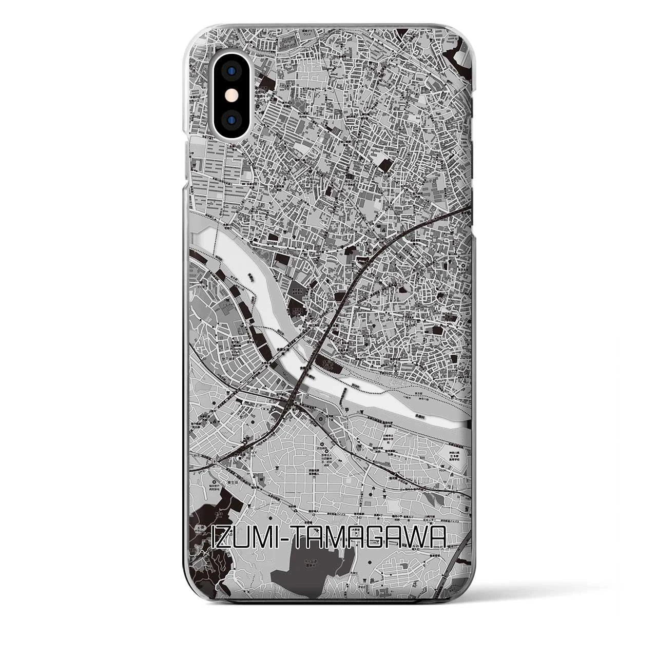 【和泉多摩川(東京都)】地図柄iPhoneケース(クリアタイプ)