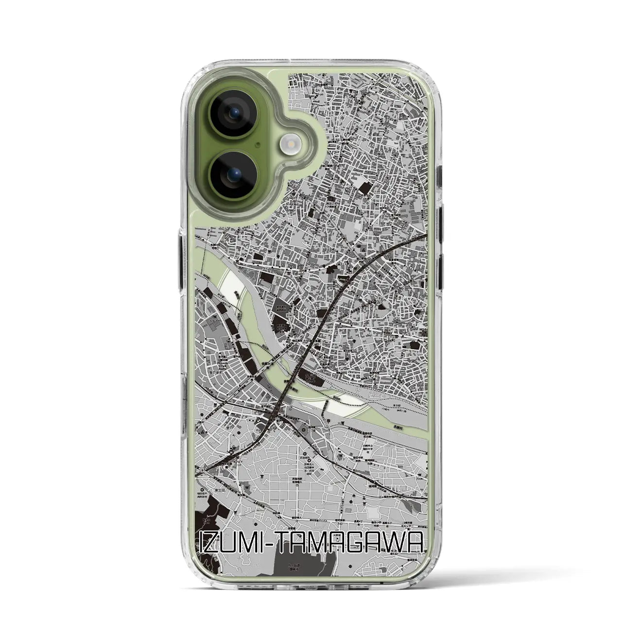 【和泉多摩川(東京都)】地図柄iPhoneケース(MagSafeタイプ)