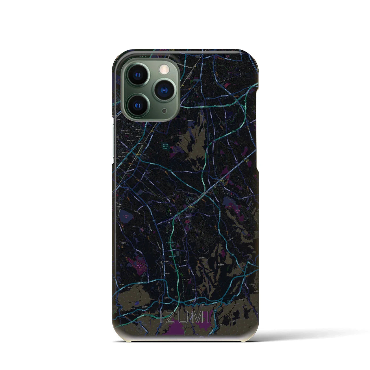【和泉(大阪府)】地図柄iPhoneケース(バックカバータイプ)