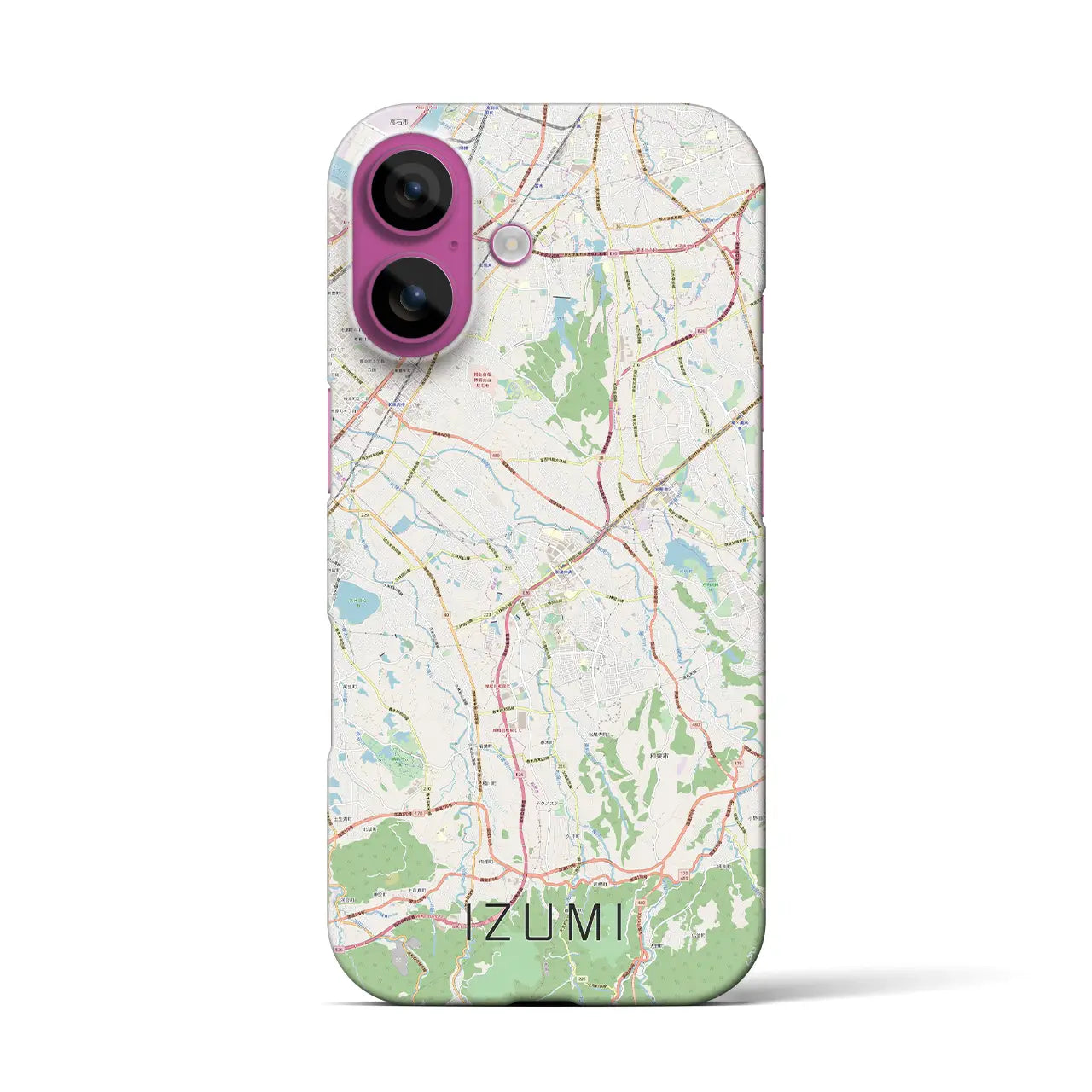 【和泉(大阪府)】地図柄iPhoneケース(バックカバータイプ)
