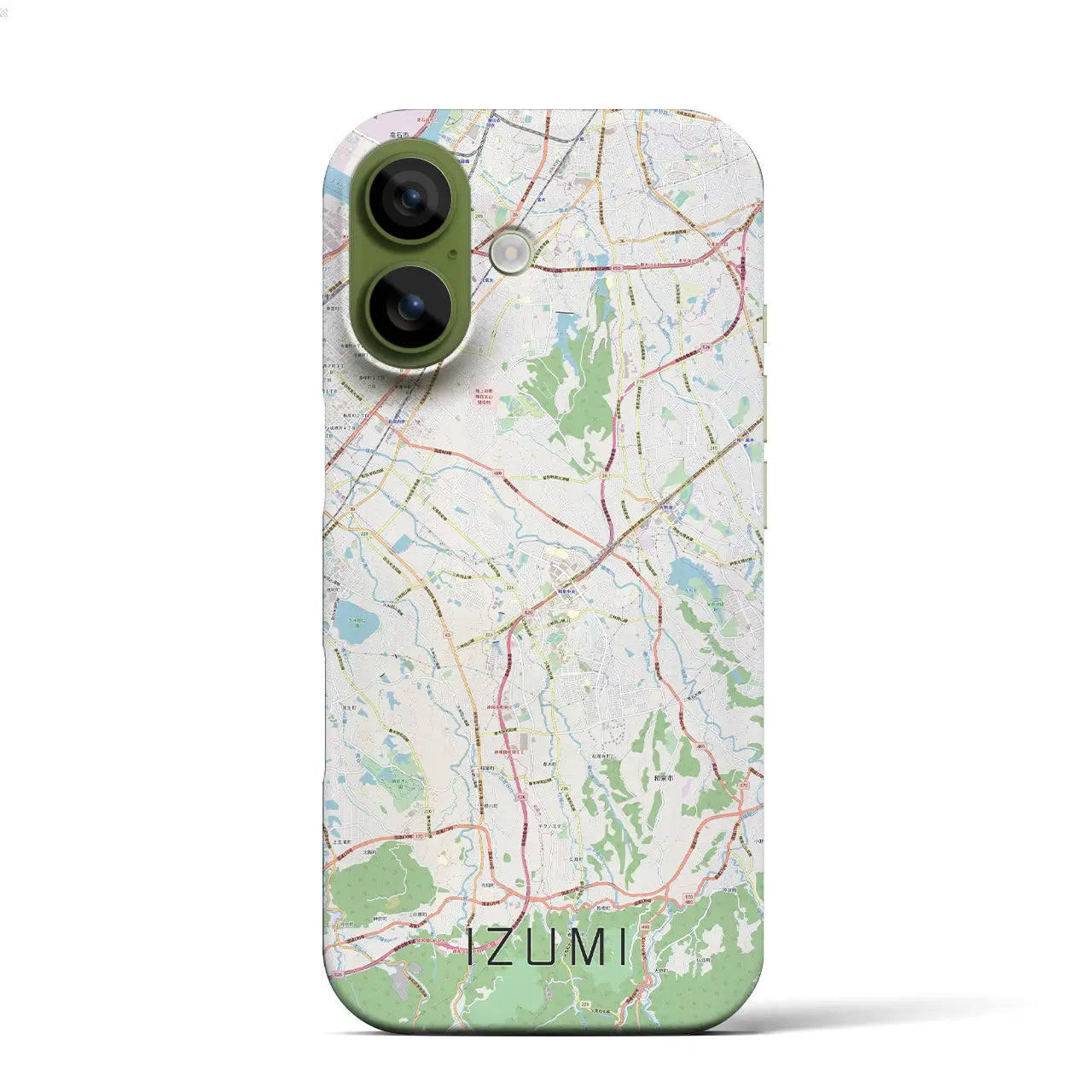 【和泉(大阪府)】地図柄iPhoneケース(バックカバータイプ)ナチュラル・iPhone 17 Pro Max 用