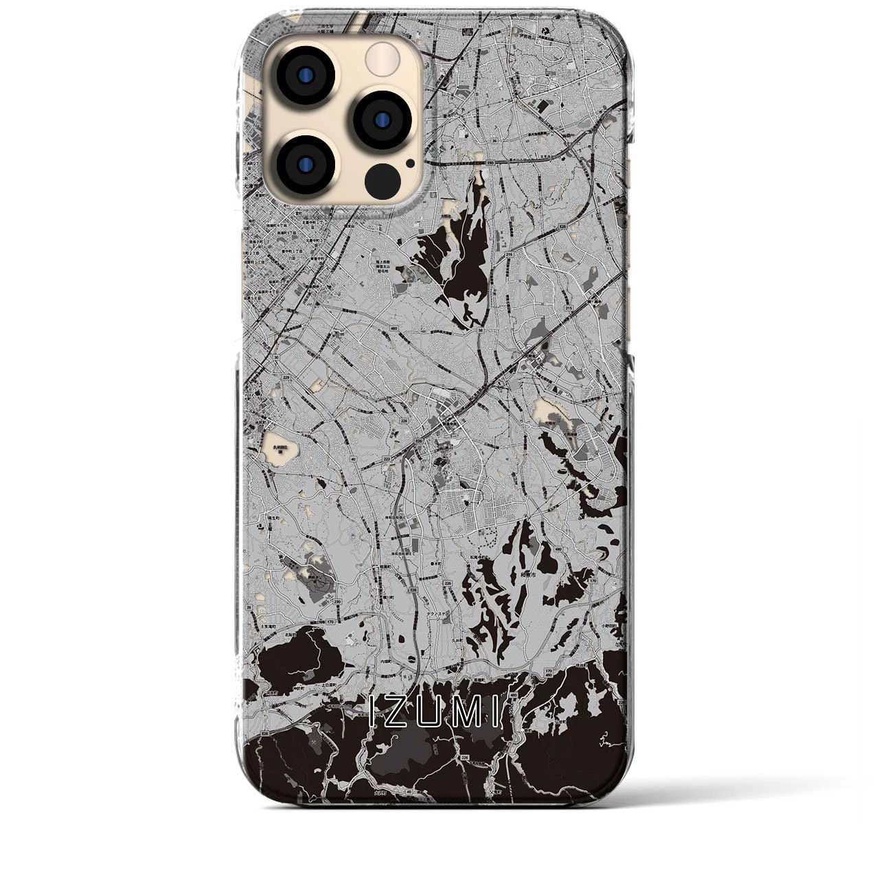 【和泉(大阪府)】地図柄iPhoneケース(クリアタイプ)