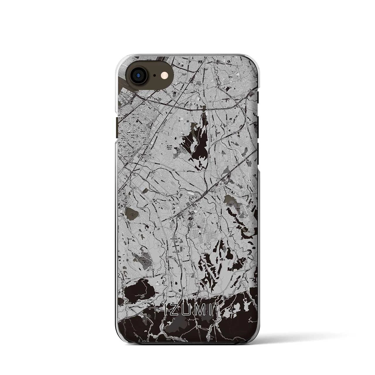 【和泉(大阪府)】地図柄iPhoneケース(クリアタイプ)