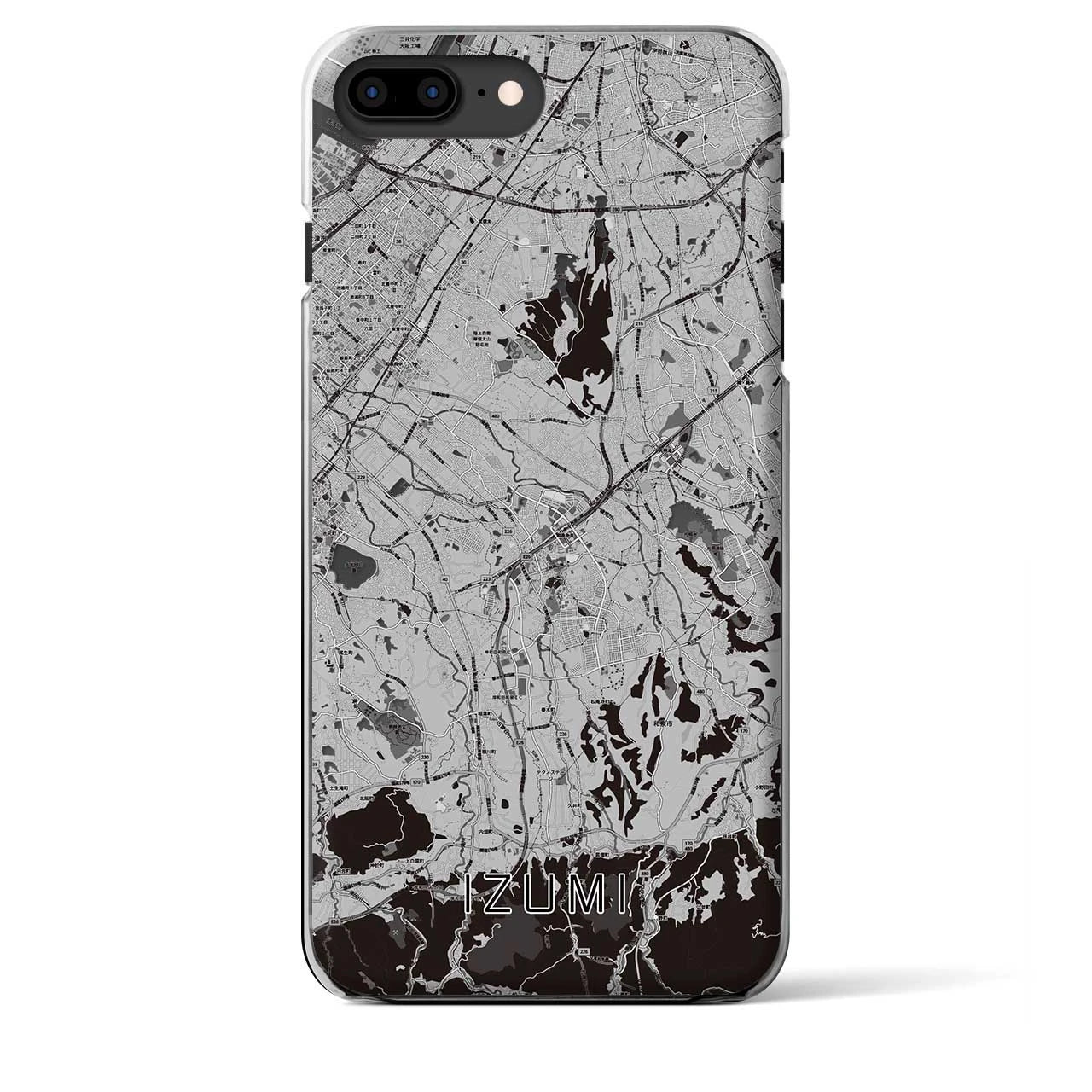 【和泉(大阪府)】地図柄iPhoneケース(クリアタイプ)